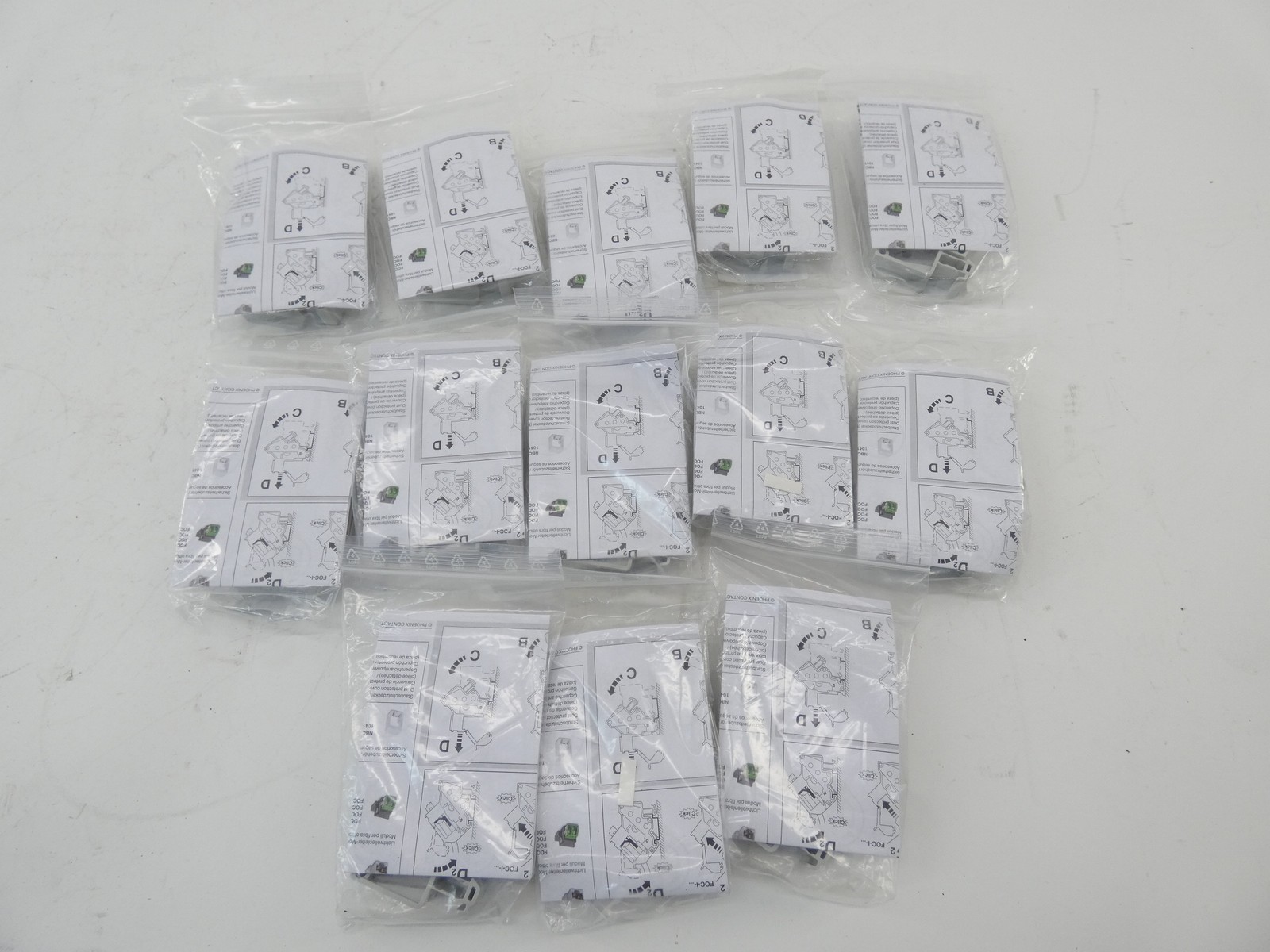 *Lot of 13* Phoenix Contact DIN Rail Adapter 1041740 NBC-PP-G1PGY – NEW Surplus!