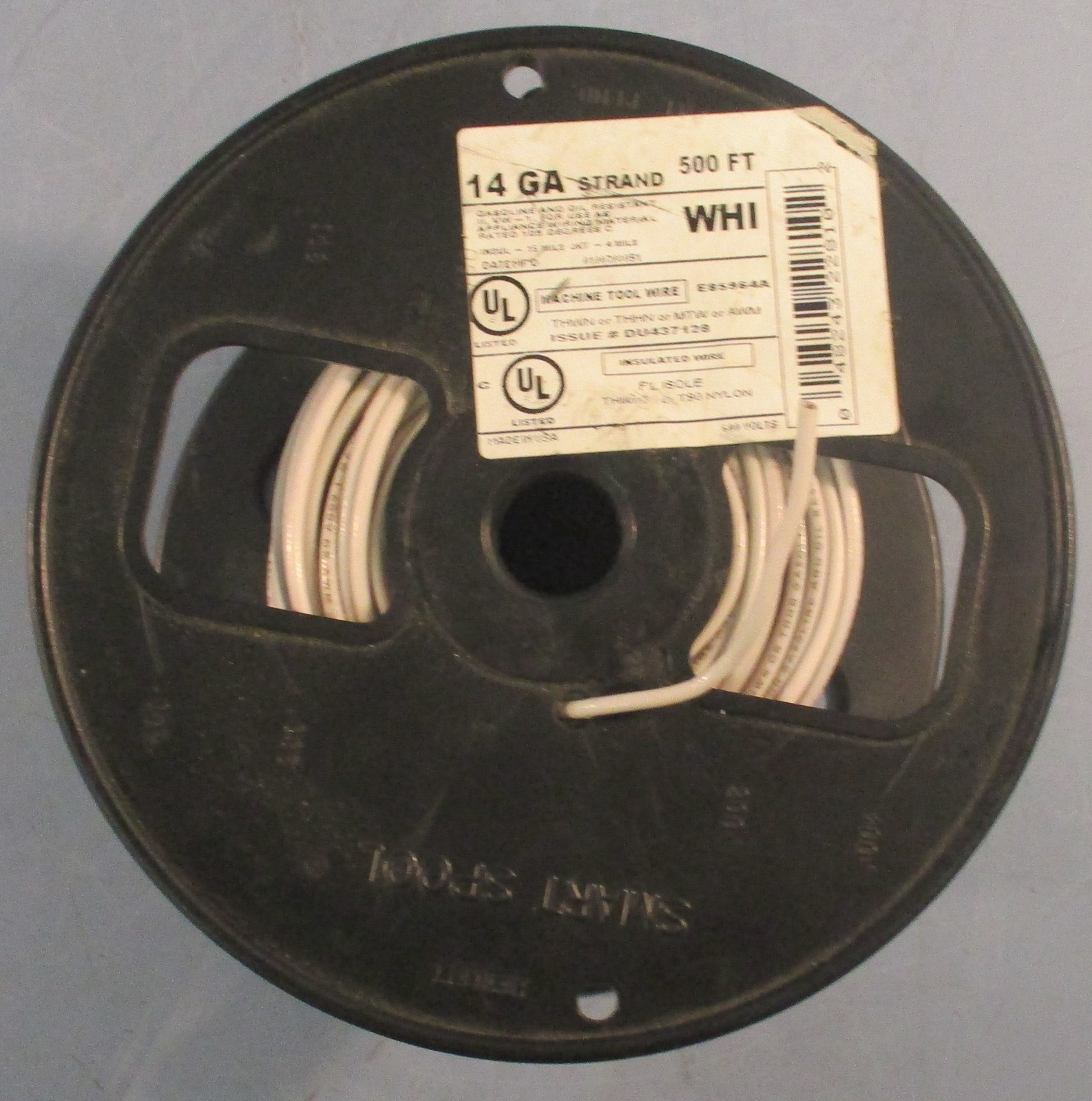 Cerrowire E85964A Insulated Machine Tool Wire 14 GA 500 FT Long White 600V