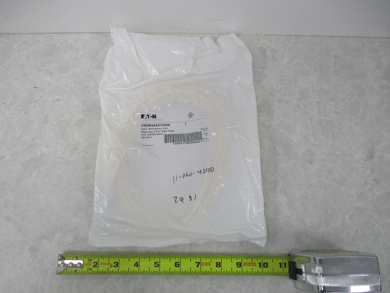 EATON CSDR4A4CY2205 CORDSET CABLE, 5 METER, IA0264