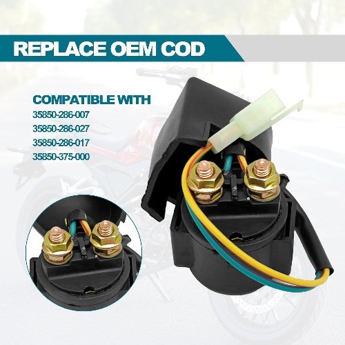 Solenoid Relay for 4-Stroke 50cc 110cc 125cc 150cc 200cc 250cc 90cc ATV Dirt Bik