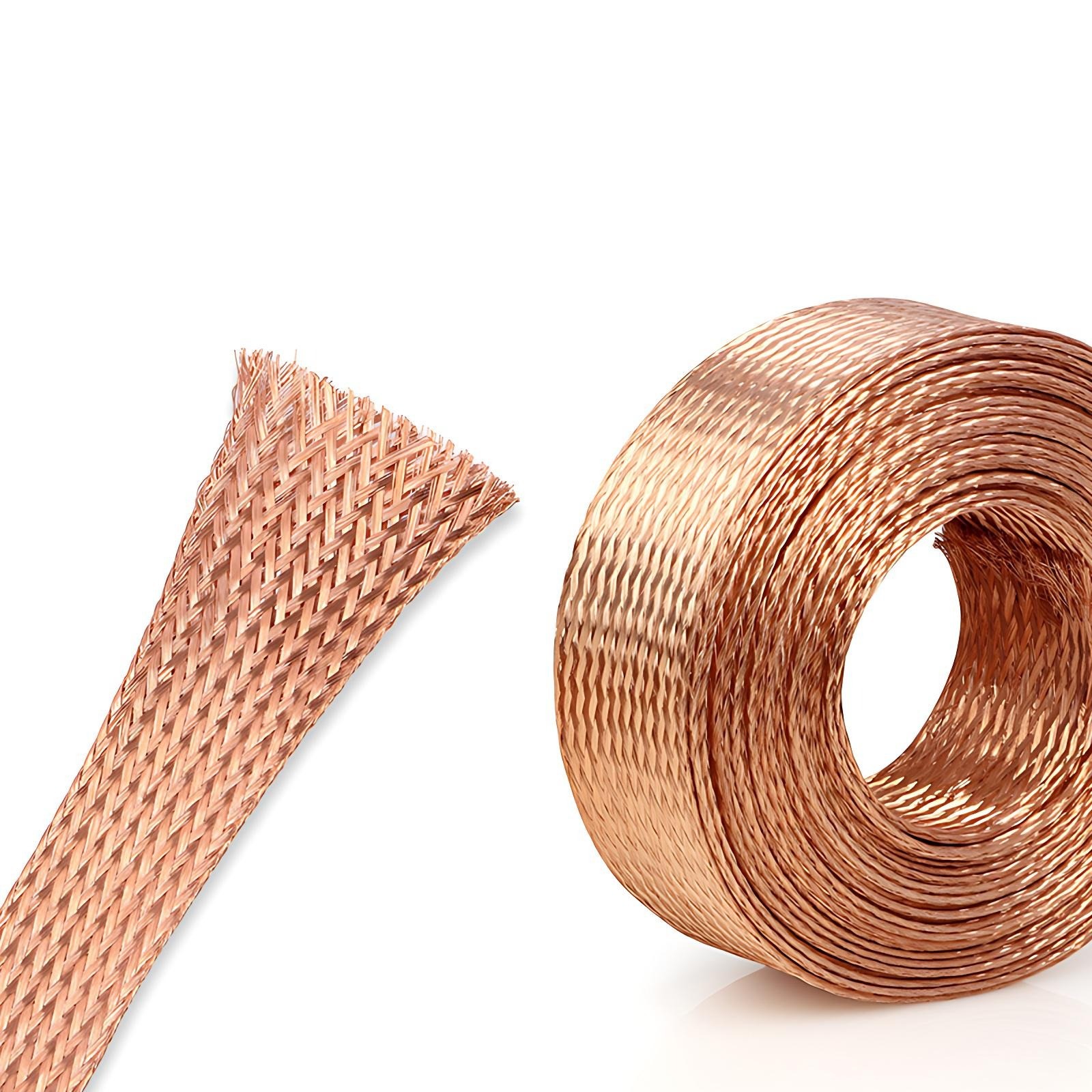 Tinned Copper/Pure Copper Metal Shielding Braided Sleeving 2/4/6/8/10/12mm-28mm