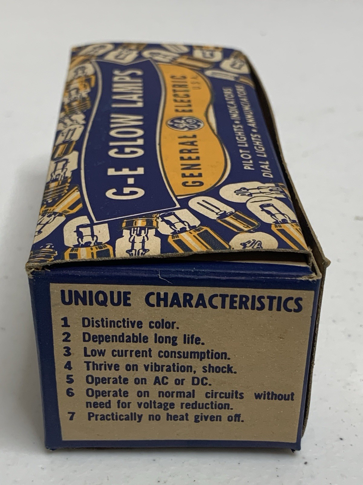Vintage Box of 10 NOS GE NE-51 Glow Lamps General Electric Bulbs