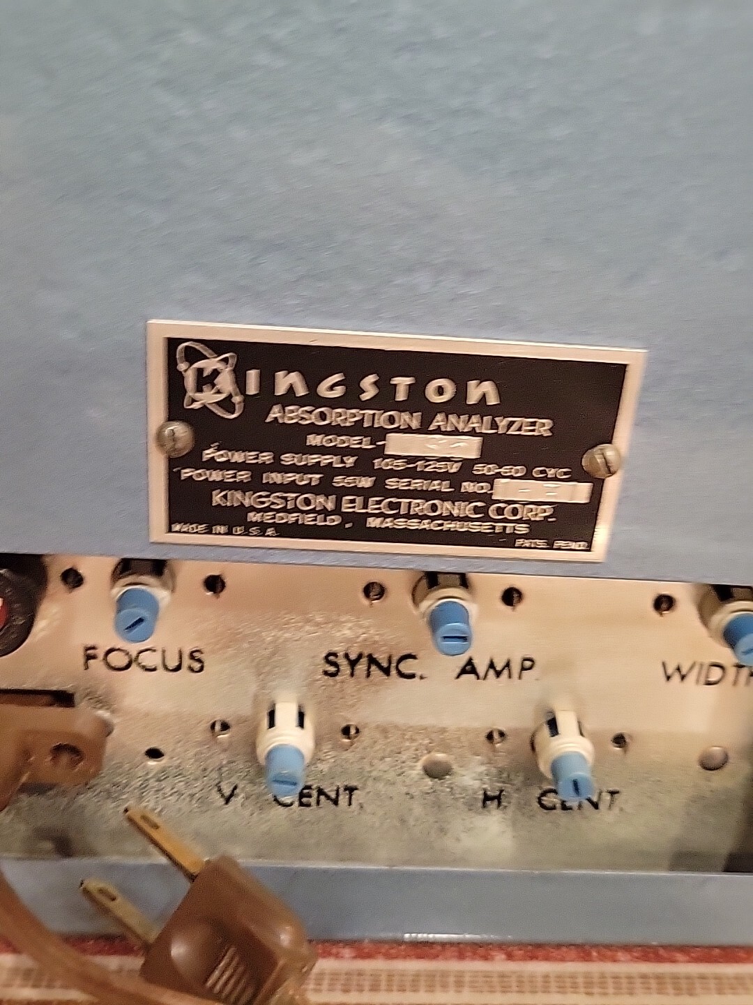 Vintage Kingston Absorption Analyzer VS4-C1 Kingston Electronic Corporation