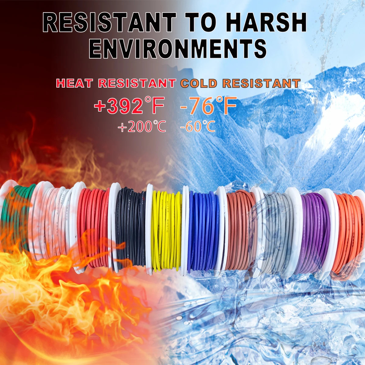 10 Colors in One 16-18-20-22-24-26-28-30 Gauge Silicone Electrical Wire 22 AWG S