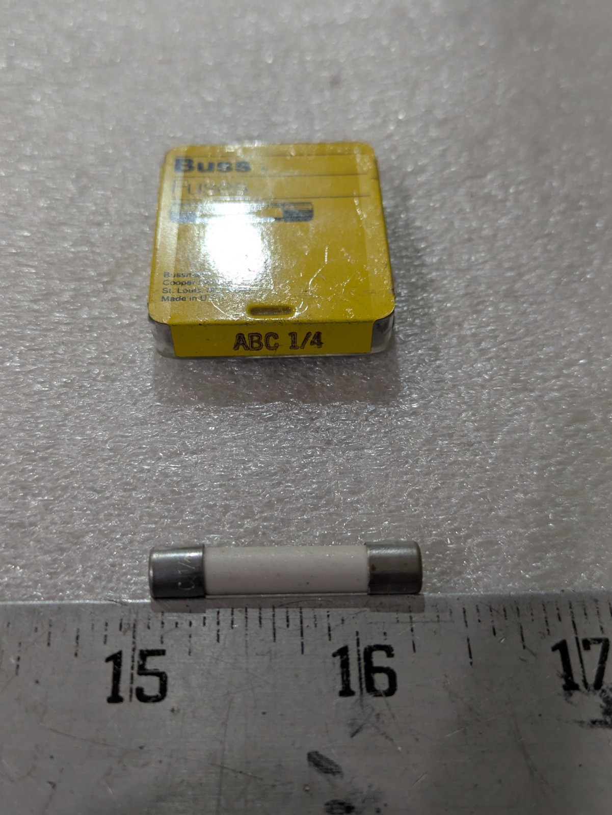 Bussmann ABC 1/4 Ceramic Fuse Pack of 5 Industrial Electrical OEM Hardware Part