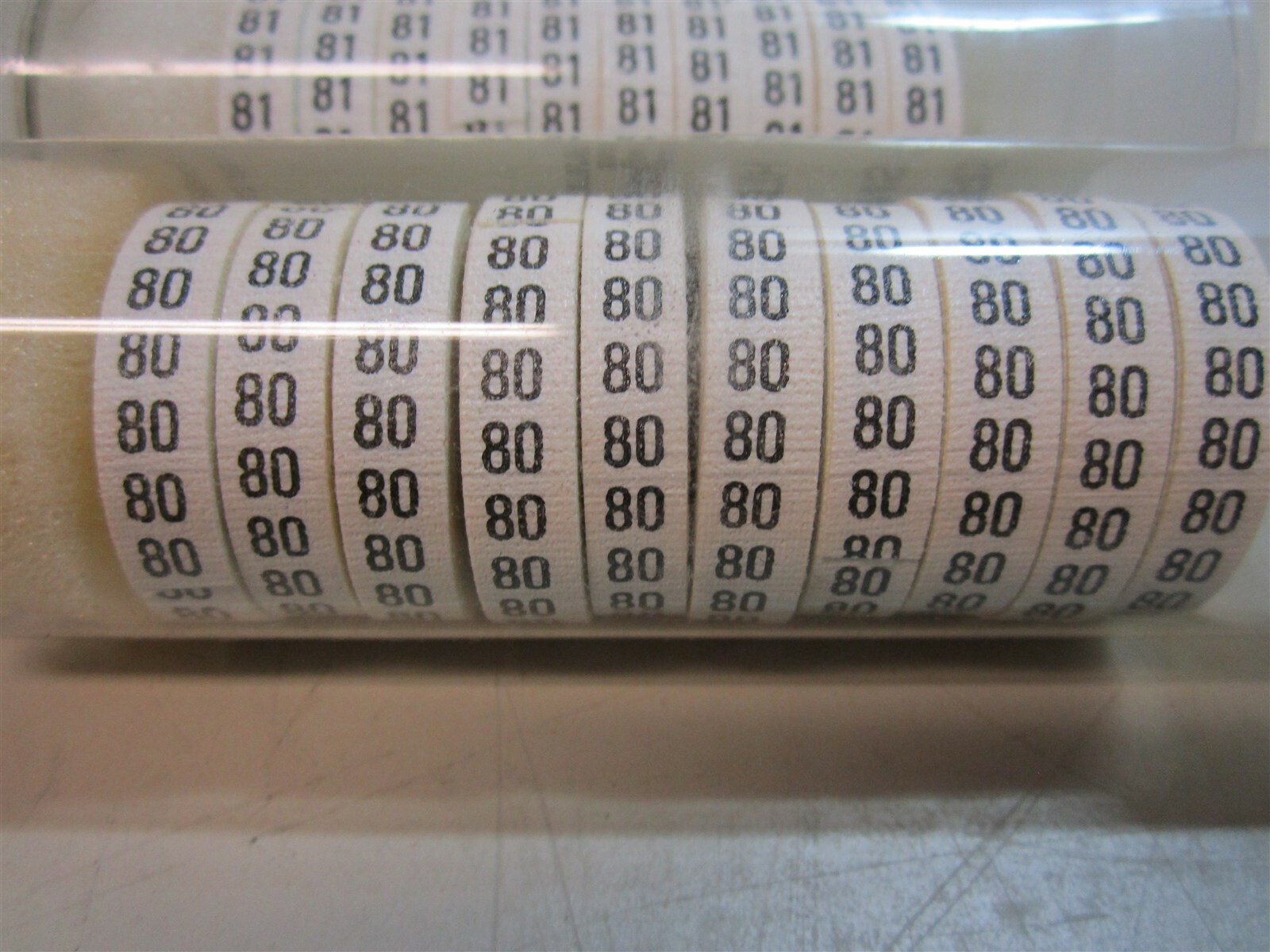ZipTape TLC 8″ Cloth Wire Marking Tape Numbers 80-89 F/”DTL” Dispenser