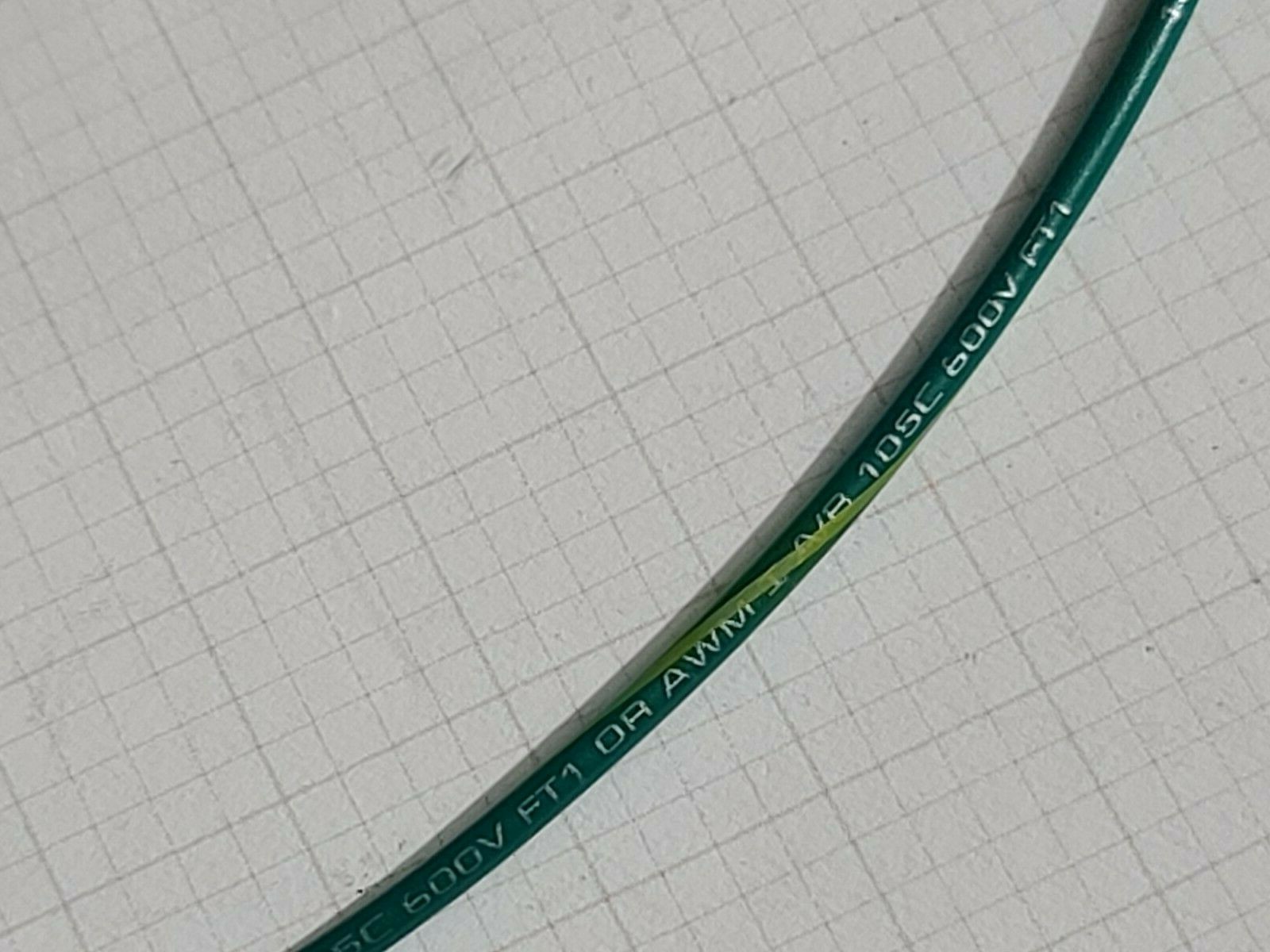 Southwire #18awg Tinned Copper UL-1015/1230 Lead Wire Green/Yellow Stripe /100ft