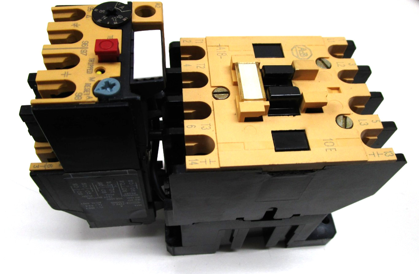 Allen-Bradley 100-A18ND3 Contactor with 193-BSC15 Overload Relay