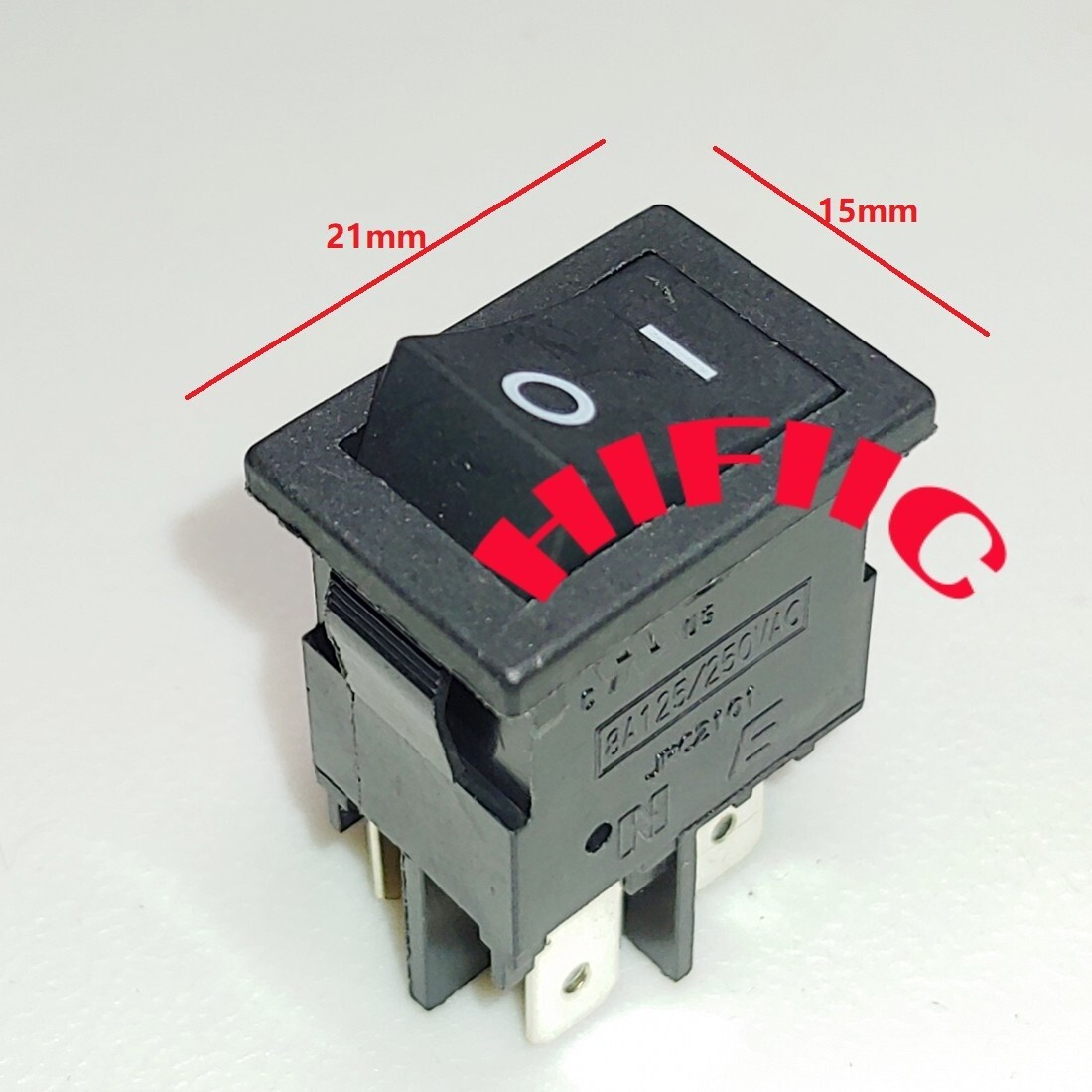 NE JRC2101 Rocker Switch 4Pins ON-OFF Maintained 2 Positions 8A 125/250VAC 10T55