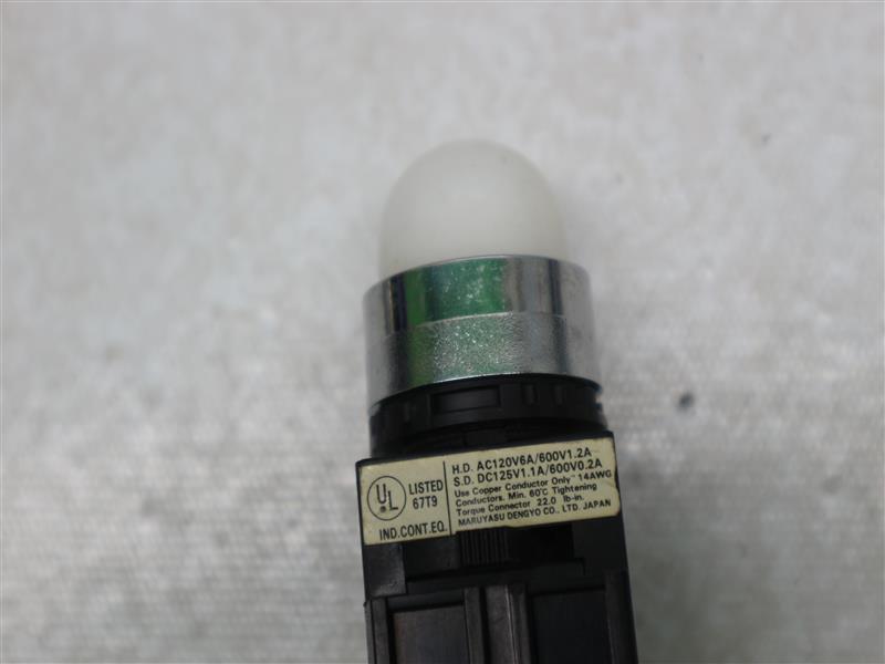 Maruyasu Electric White Light Indicator Pilot Lamp P.200V-220V S.5V 0.2A