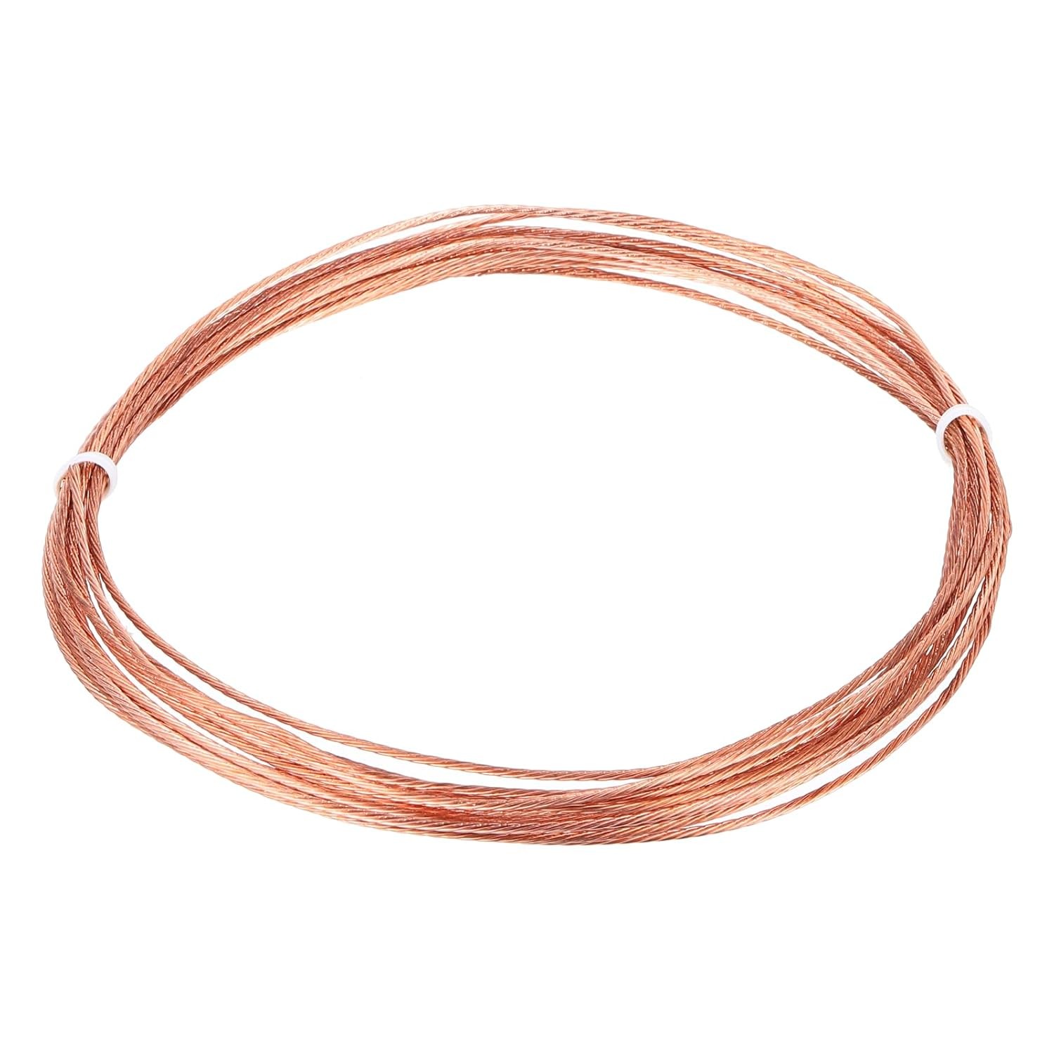 Uxcell 18 Gauge 100 Ft Bare Copper Ground Wire for Electrical Applications