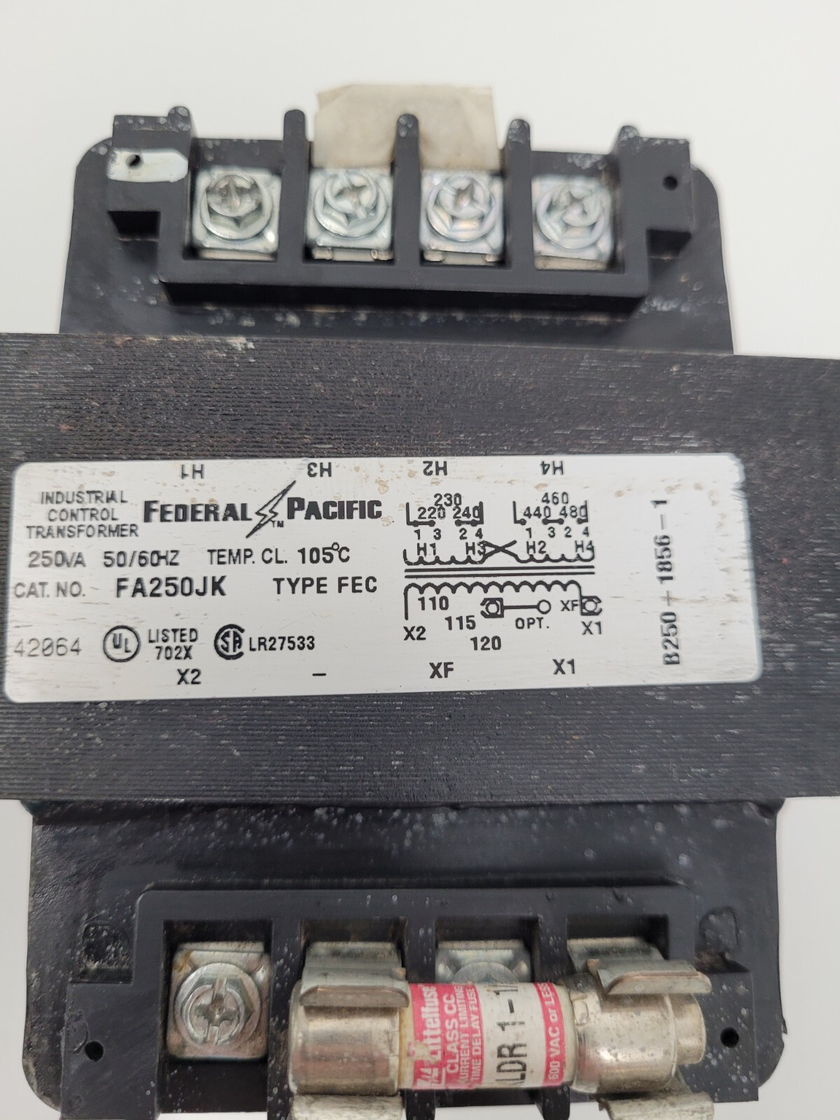 FA250JK Federal Pacific 250VA Type FEC Industrial Transformer – Next Day Option