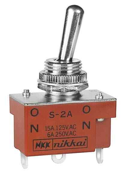 1Pcs S2A Toggle Switches ON-NONE-ON SPDT SOLDER LUG