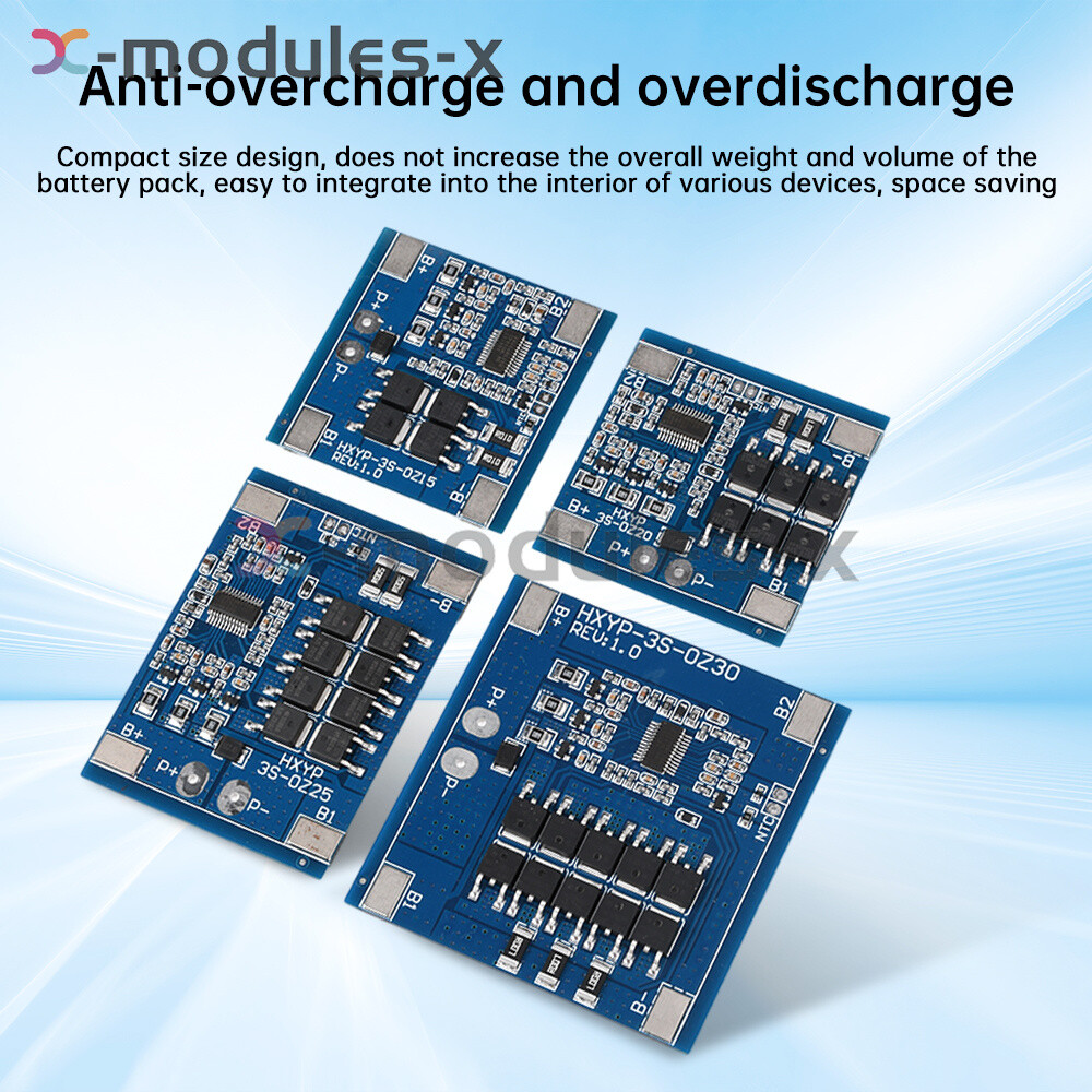 3S 12V 15/20/25/30A 18650 Li-ion Battery Protection Board 11.1V 12.6V Balanced
