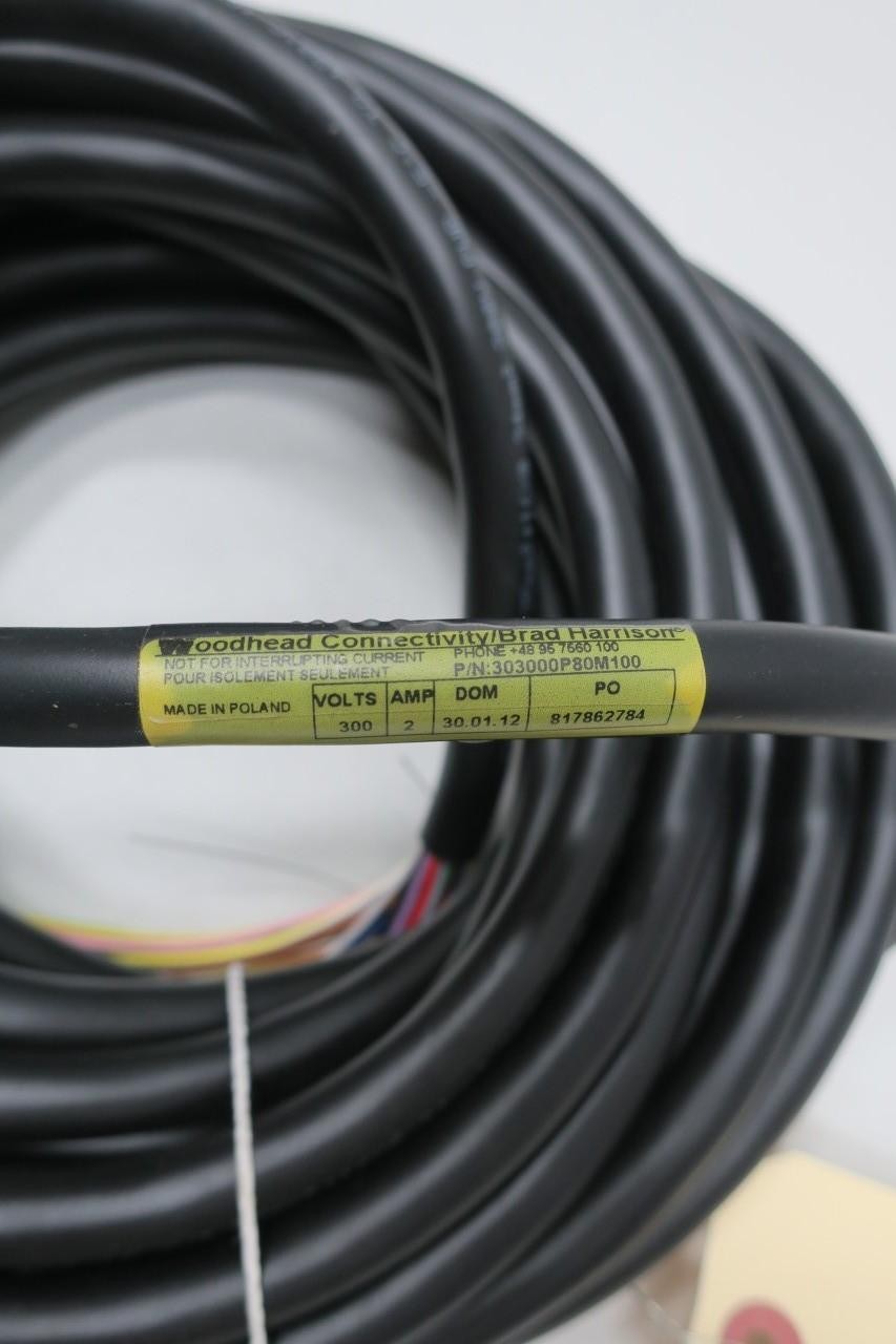 Woodhead 303000P80M100 Mini-change Single Ended Cordset 10m 300v-ac