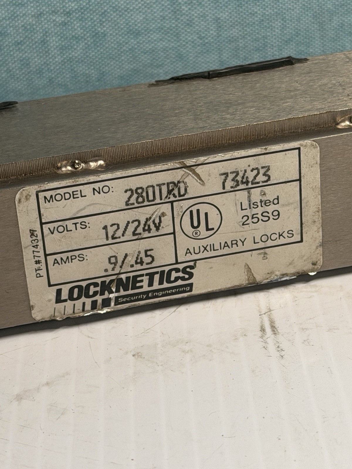 Locknetics 280TRD Magnetic Lock 12/24v-dc( For Parts )