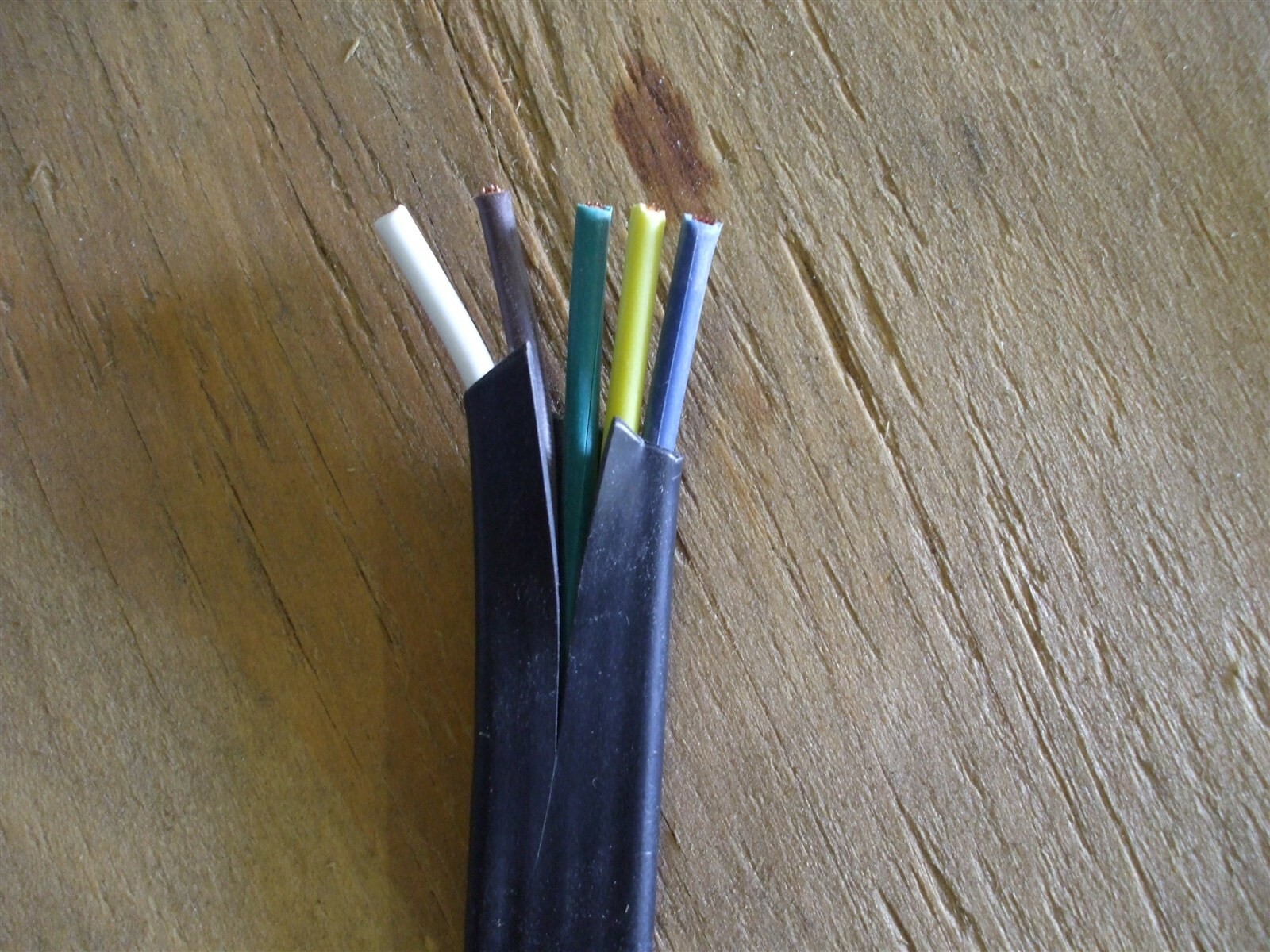 14/5 awg 5-CONDUCTOR FLAT CABLE 14ga CU SHEATHED GXL TRUCK TRAILER RV (per 50′)