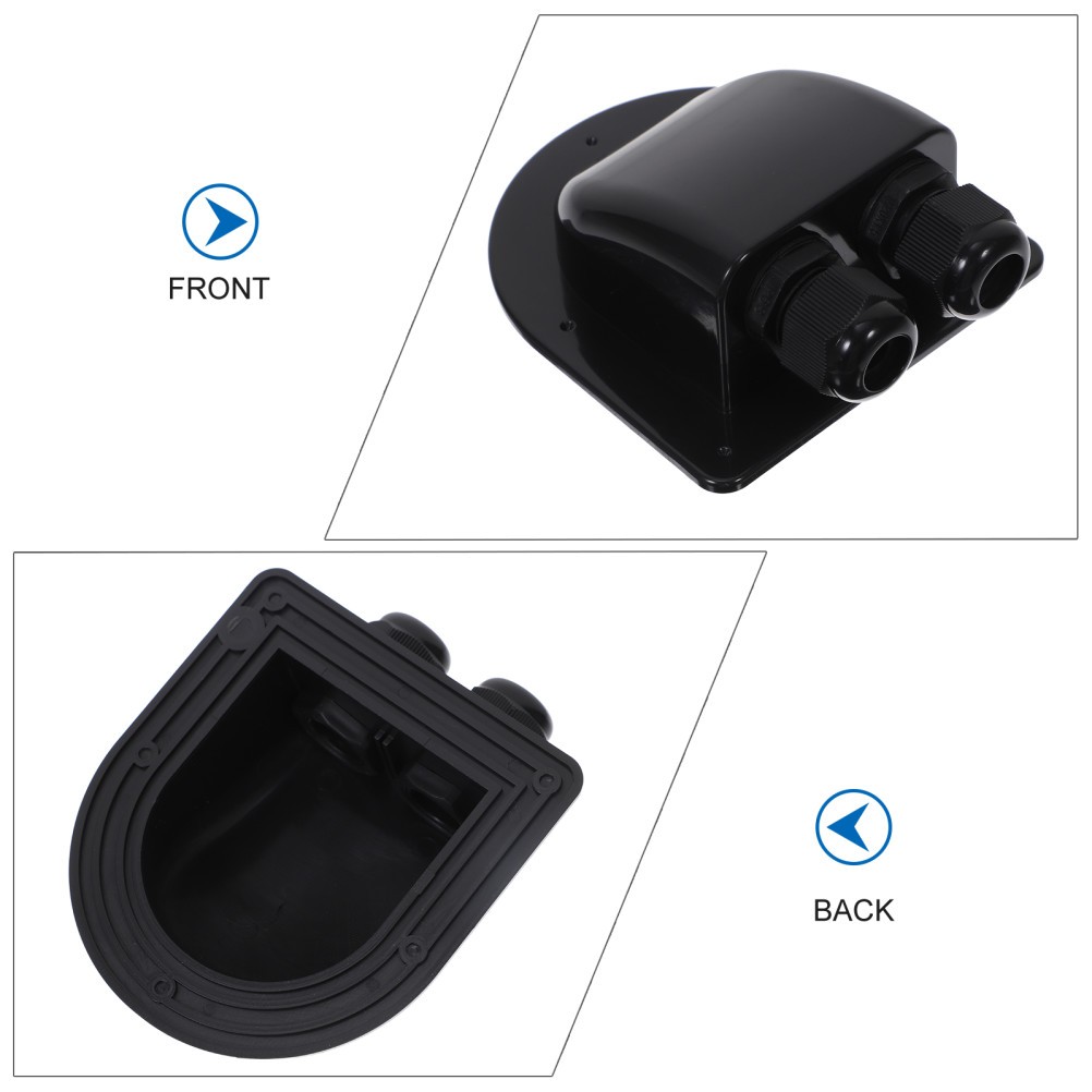 Waterproof ABS Dual Hole Cable Gland for Rv Solar Roof Use