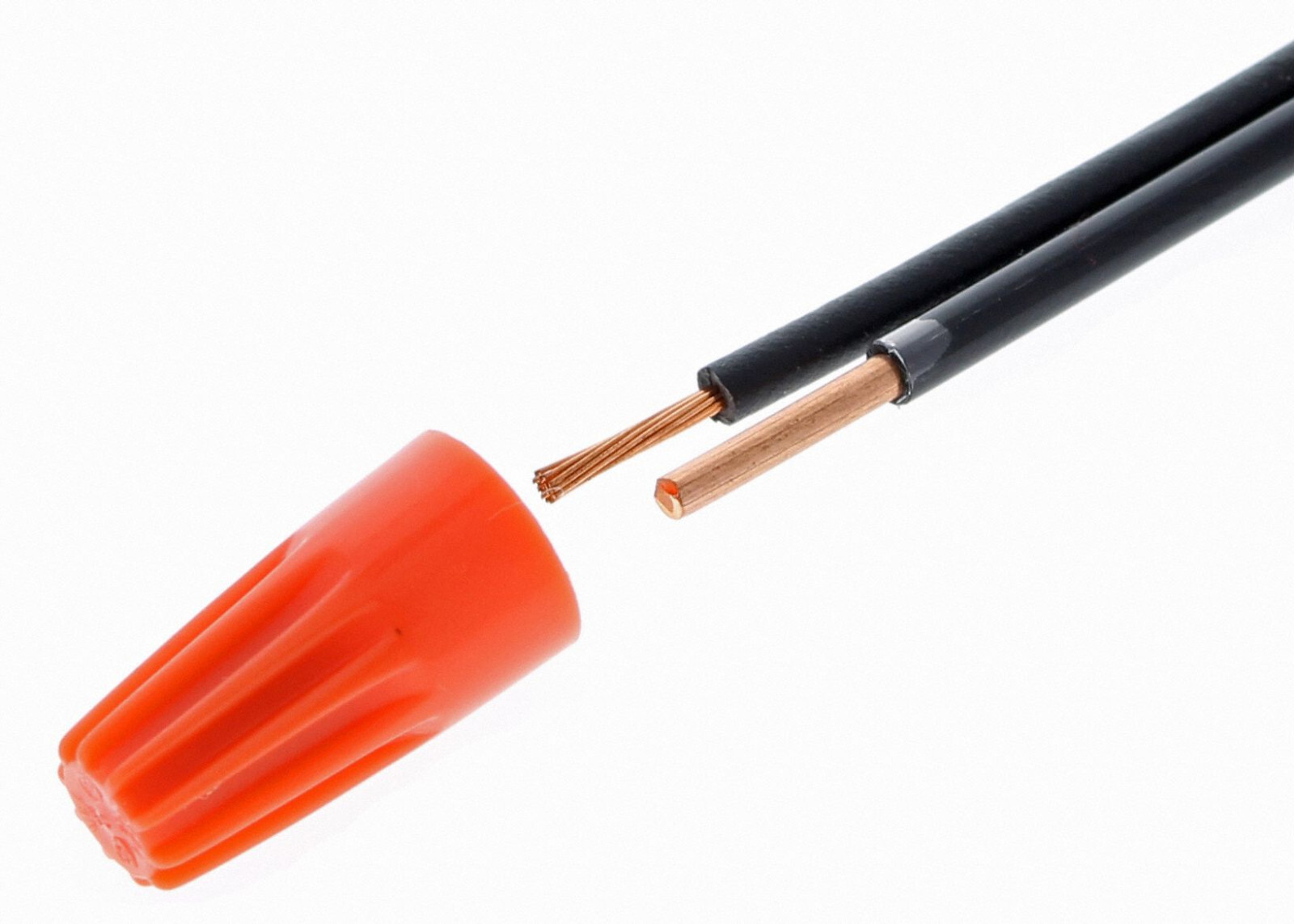 (1000) Orange Twist-On Wire Connector Connection nuts 22-14 Gauge Barrel Screw