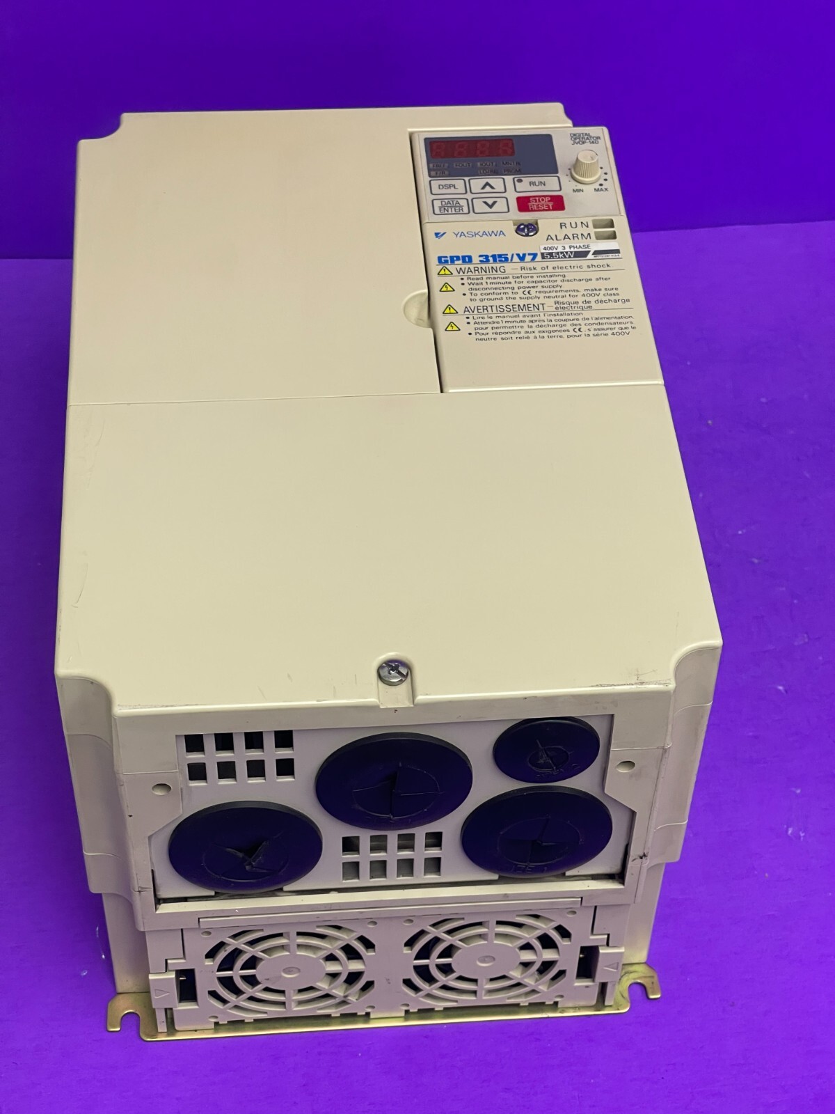 Magnetek GPD315 Model MVB015 7.5 HP Spec 45P51 Inverter VFD 380- 460 VAC 19.6 A