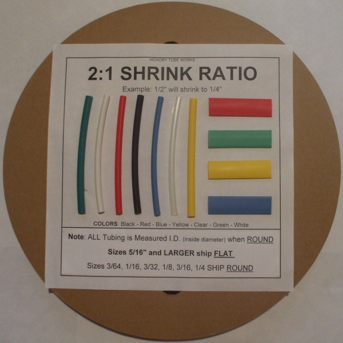 100 FT. RED 1/16″ Polyolefin 2:1 Heat Shrink Tubing