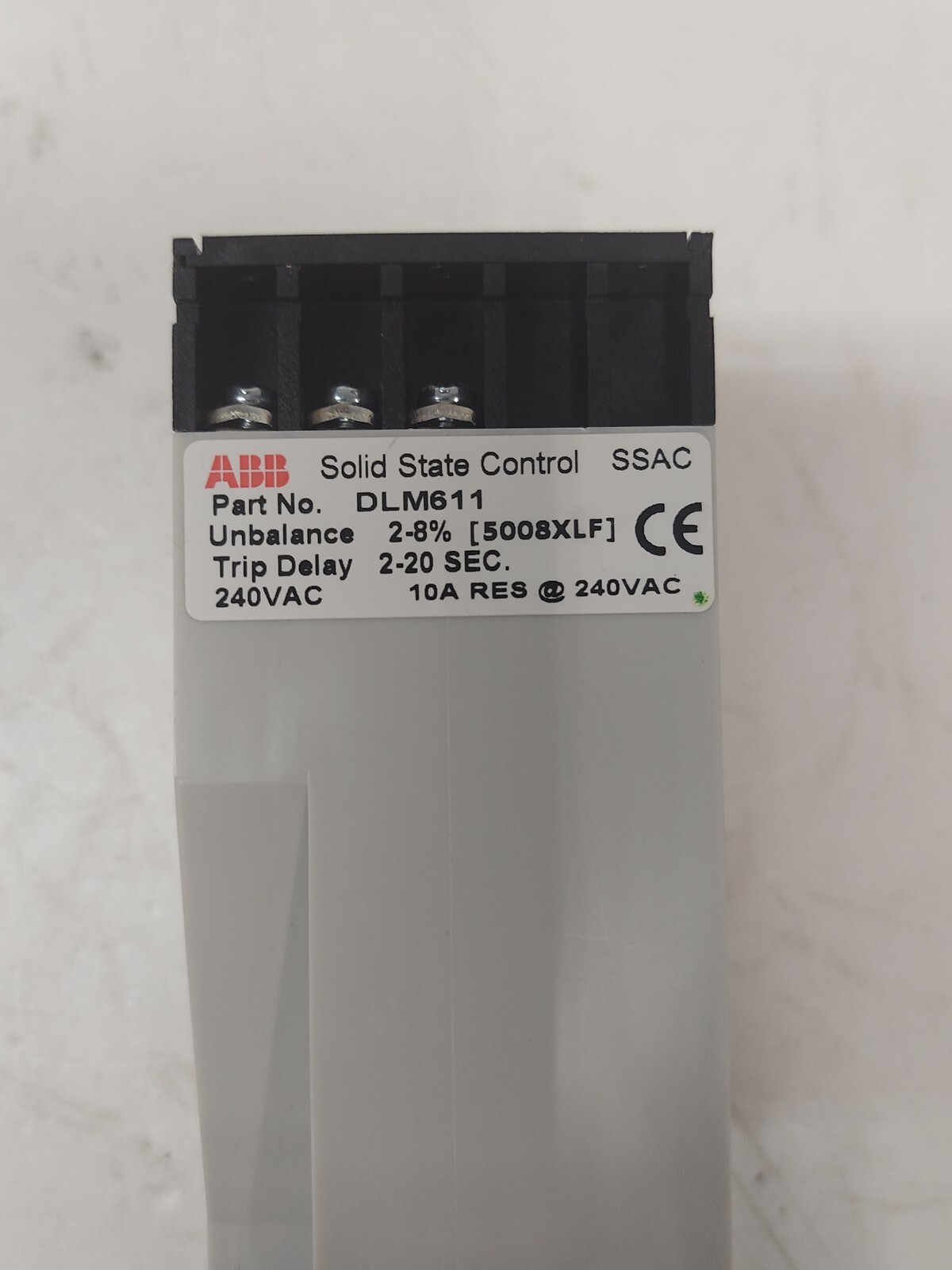 ABB DLM611 Solid State Control 3 Phase Voltage Monitor 240VAC 10A NEW 5pc AVAILA
