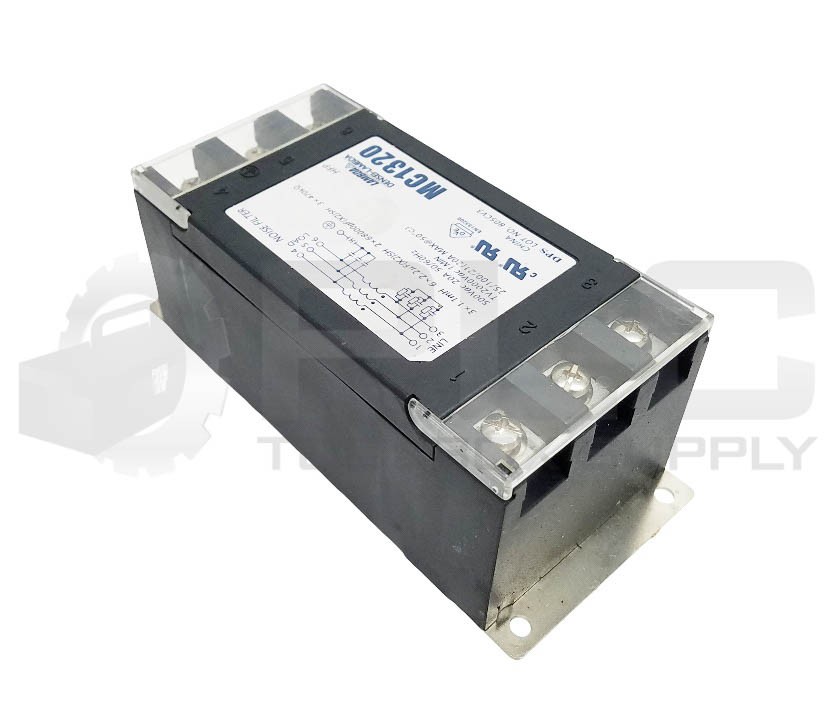 DENSEI LAMBDA MC1320 NOISE FILTER 500VAC 20A 50/60Hz