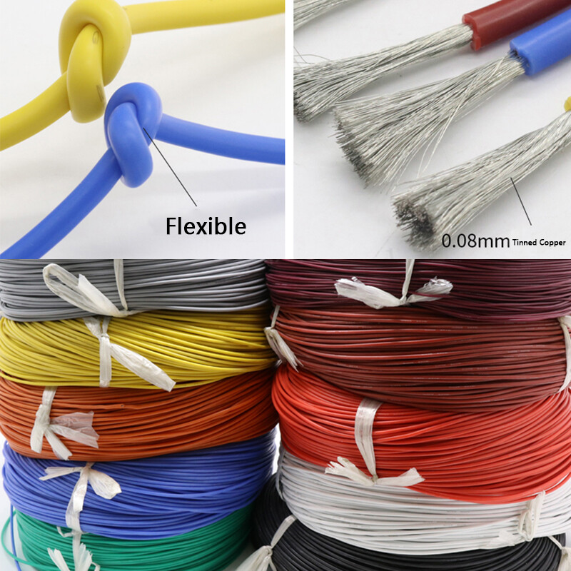 UL 2-30 AWG Silicone Wire Ultra Flexible Tinned Copper high temp 200 deg C 600V