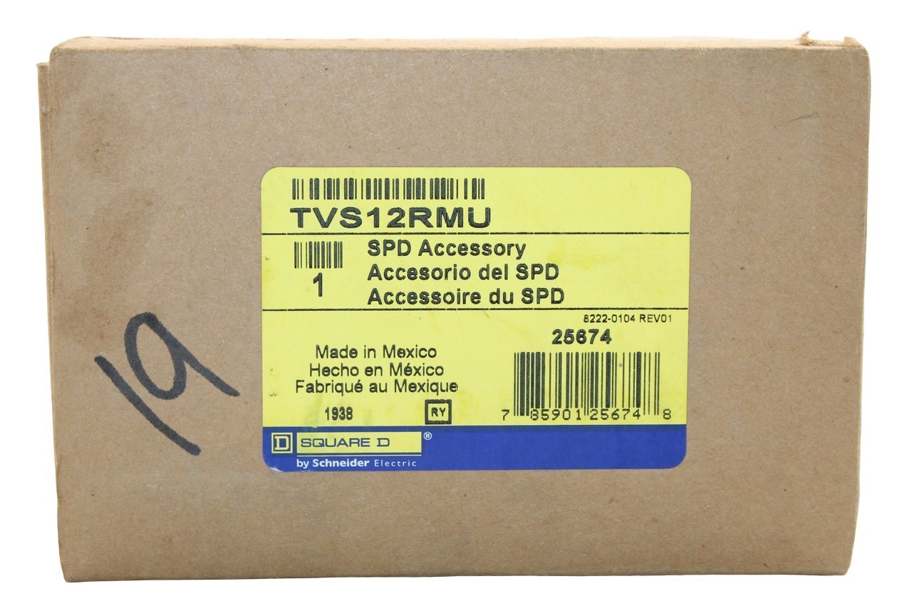 Square D TVS12RMU TVSS Remote Monitor 12V Surge Protection Device Alarm Module
