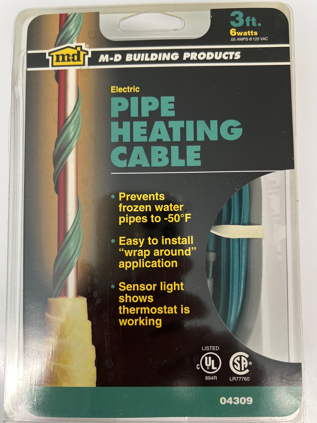M-D Building Products Pipe Heating Electric Cable VARIOUS SIZES & Fast Free Ship