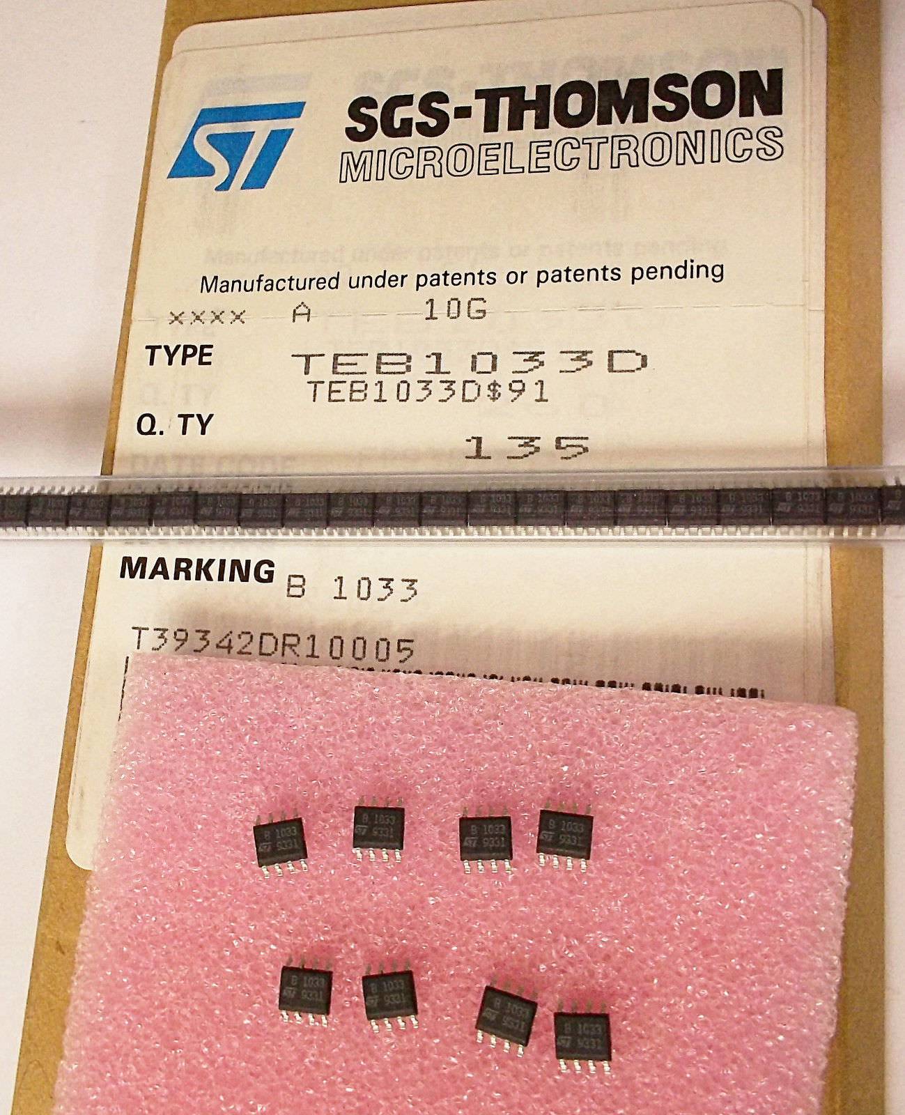3 pieces TEB1033D PRECISION DUAL OPERATIONAL AMPLIFIERS SO-8 NEW ~