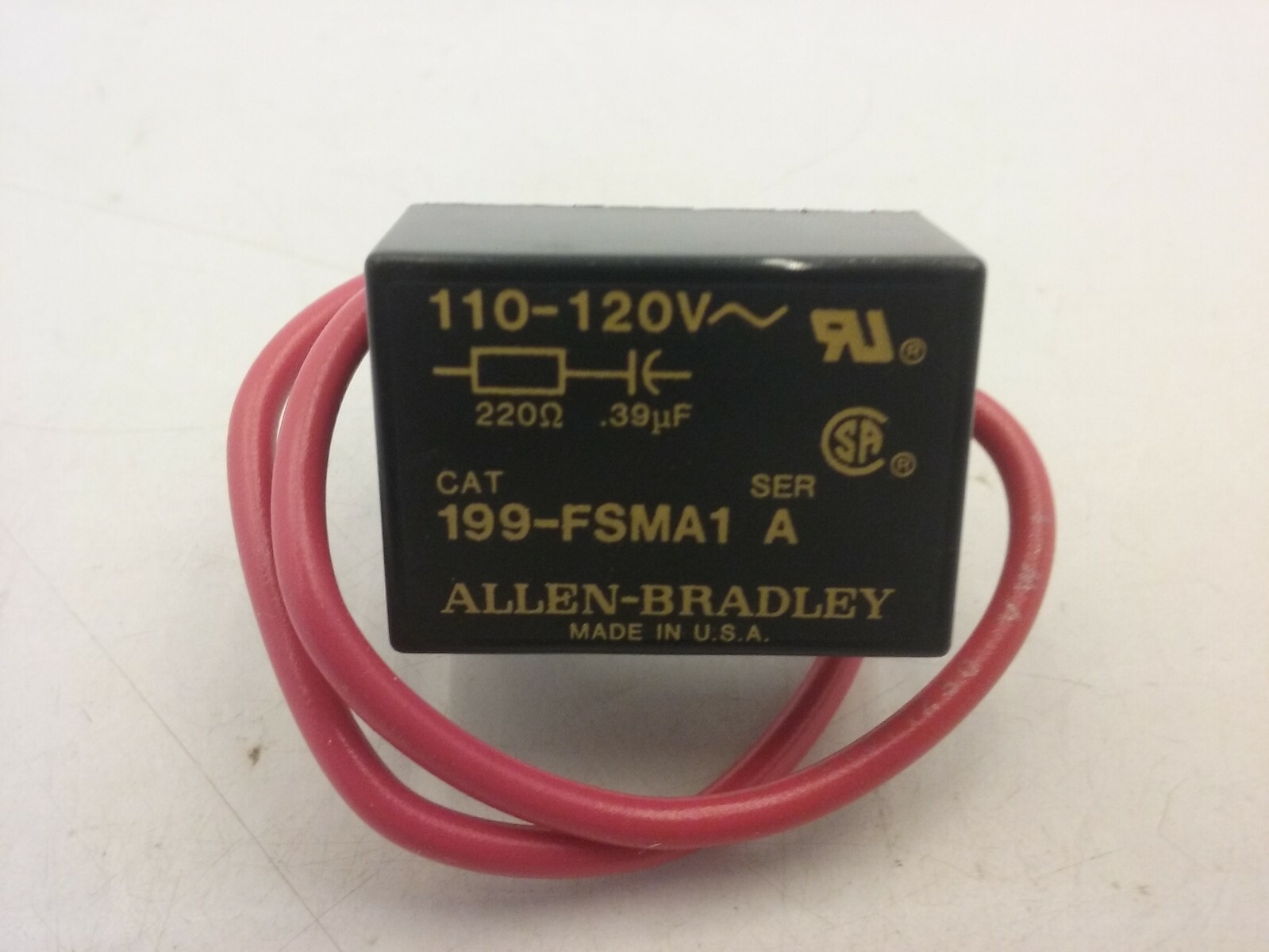 ALLEN BRADLEY 199-FSMA1 SURGE SUPPRESSOR 110/120VAC 50/60HZ SER A (LOT OF 2) NIB