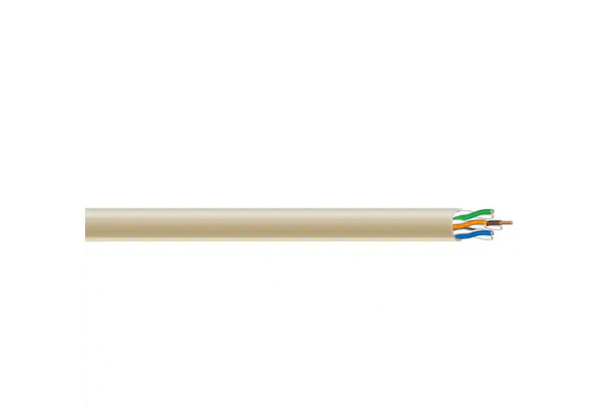 Southwire 300 ft. Tan 24/4 Solid CU CAT5e CMR-CMX Indoor/Outdoor Data Cable