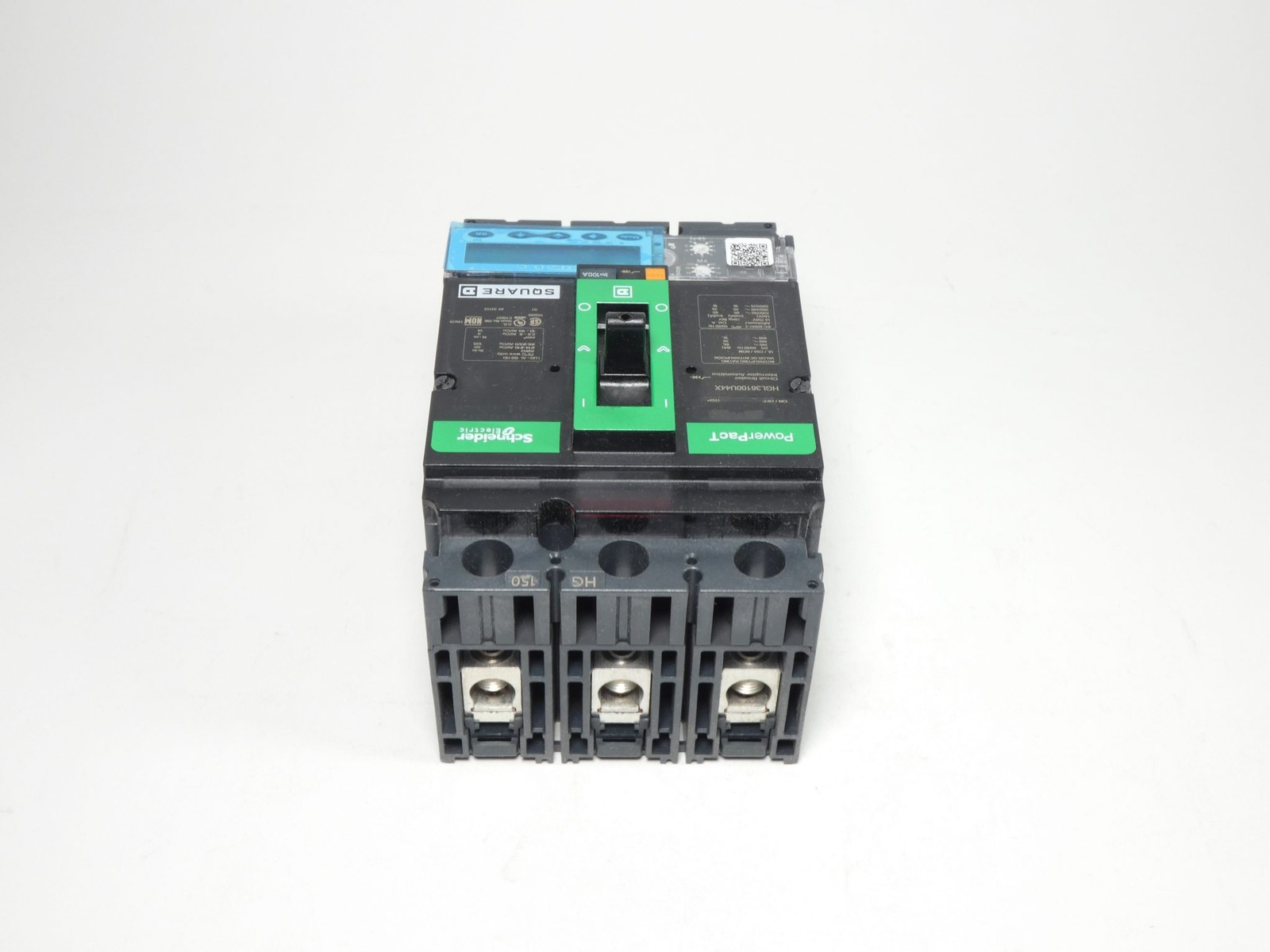Square D HGL36100U44X Circuit Breaker 100A 3P 600VAC PowerPacT Schneider Elec…