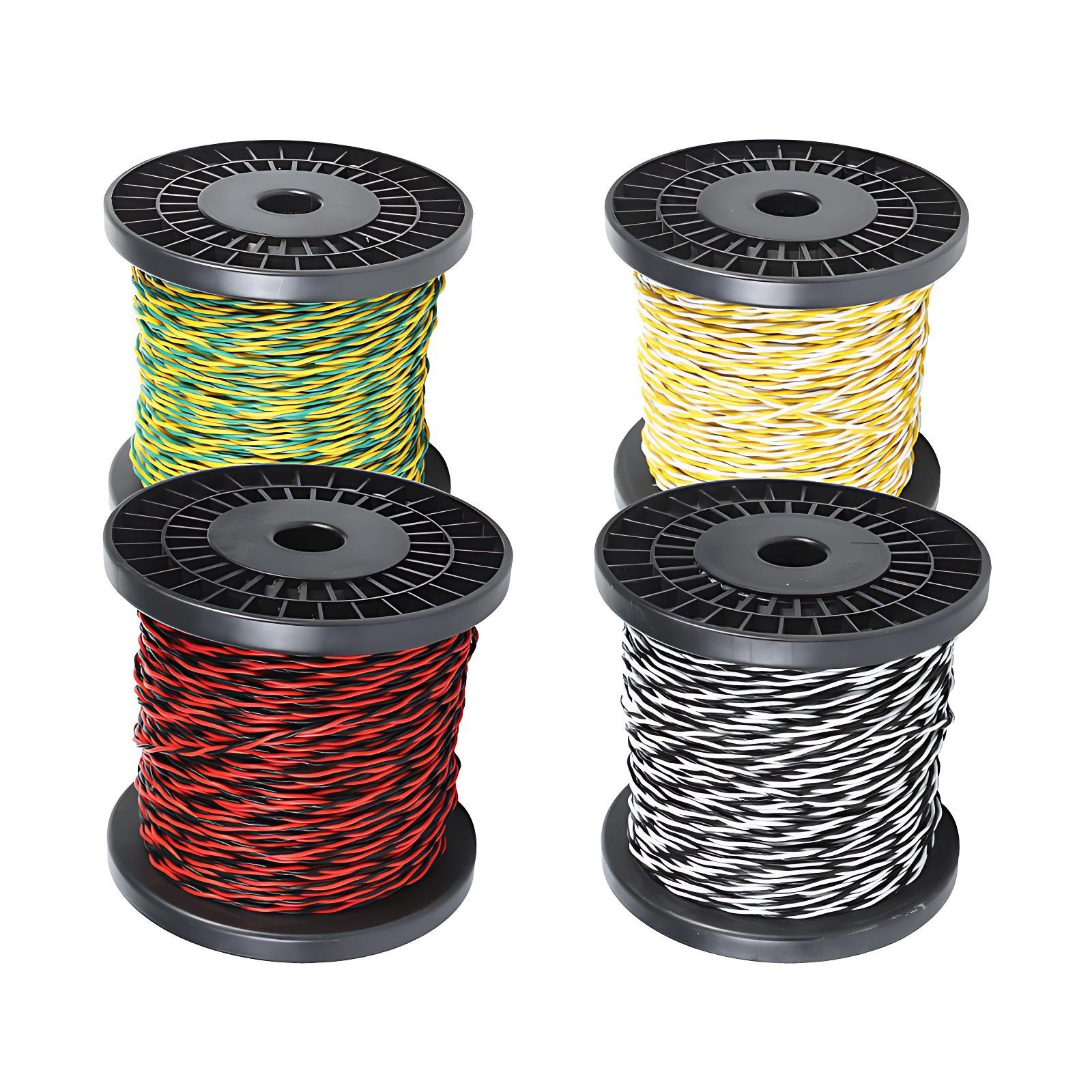 0.12~2.5mm² Wire Twisted Pairs 1~100 Metres Long PTFE hi-temp wire twisted pair