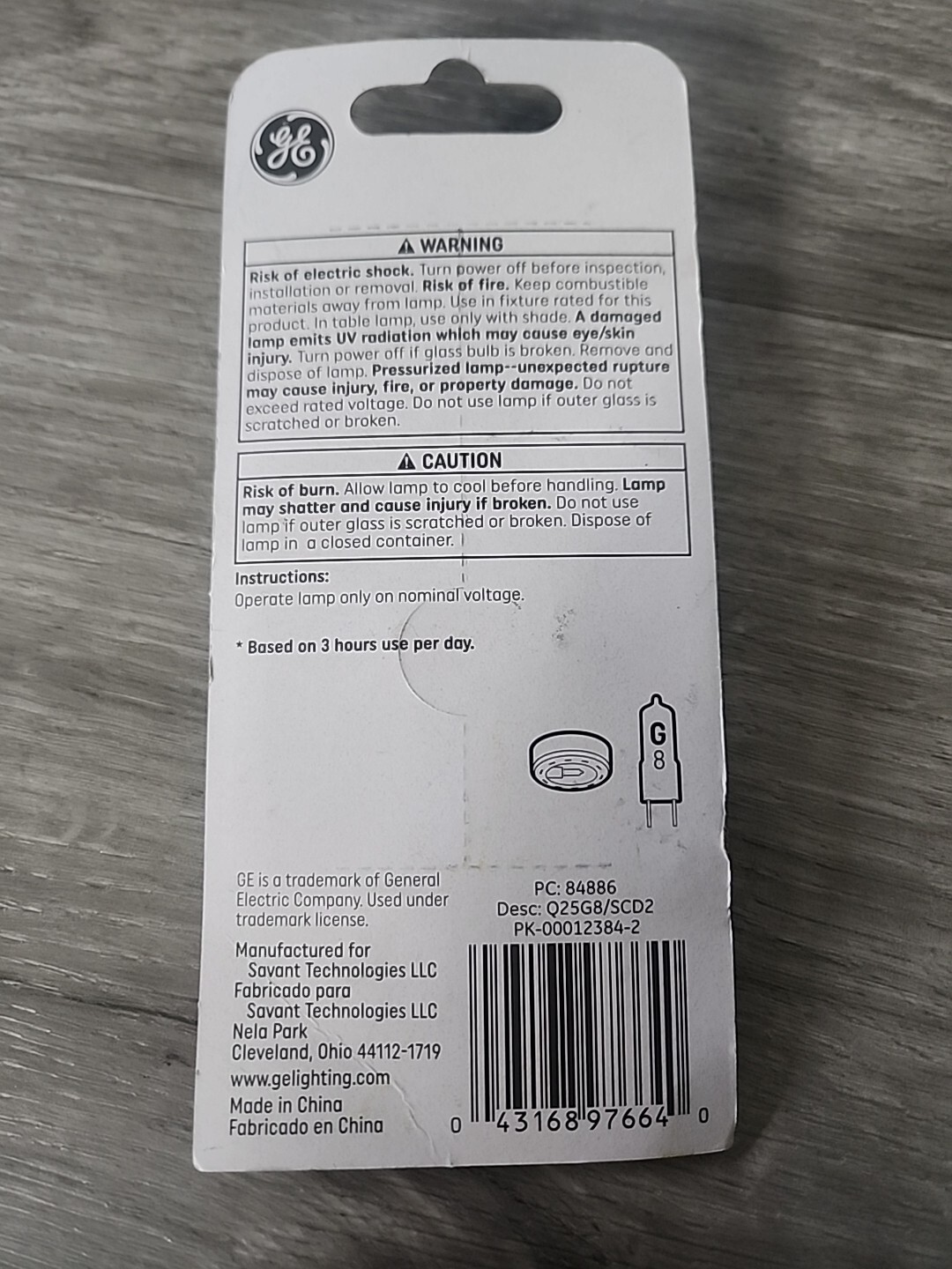 GE 25-Watt T4 Quartz Halogen Light Bulbs 2-Pk 240 Lumens 84886