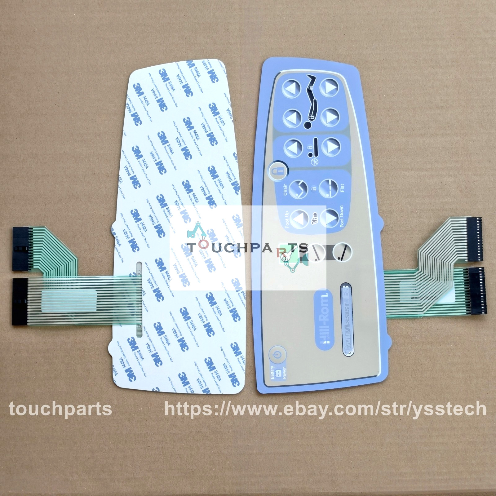 Control Panel for Hill-Rom CareAssist 141217 RH Caregiver Bed Controls