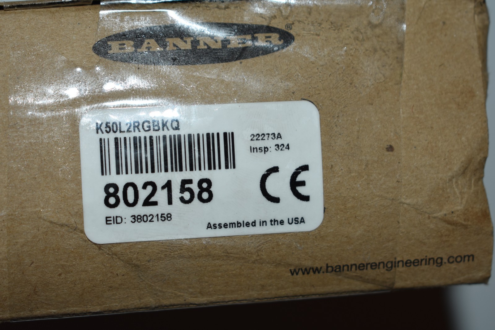 BANNER ENGINEERING K50L2RGBKQ / K50L2RGBKQ NEW SURPLUS