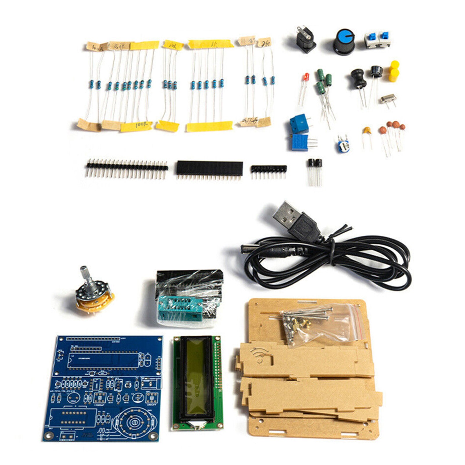 High Precision Electrical Inductance Capacitance Meter Frequency Tester DIY Kit