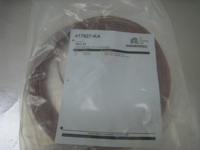 Applied Materials AMAT 0242-14251 Kit 75 Ft Pump EMO