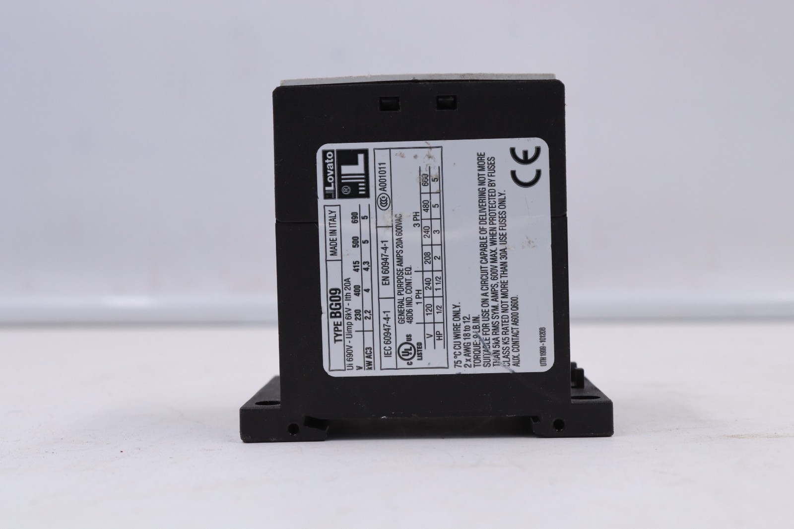 Lovato BG0901A MADE IN ITALY