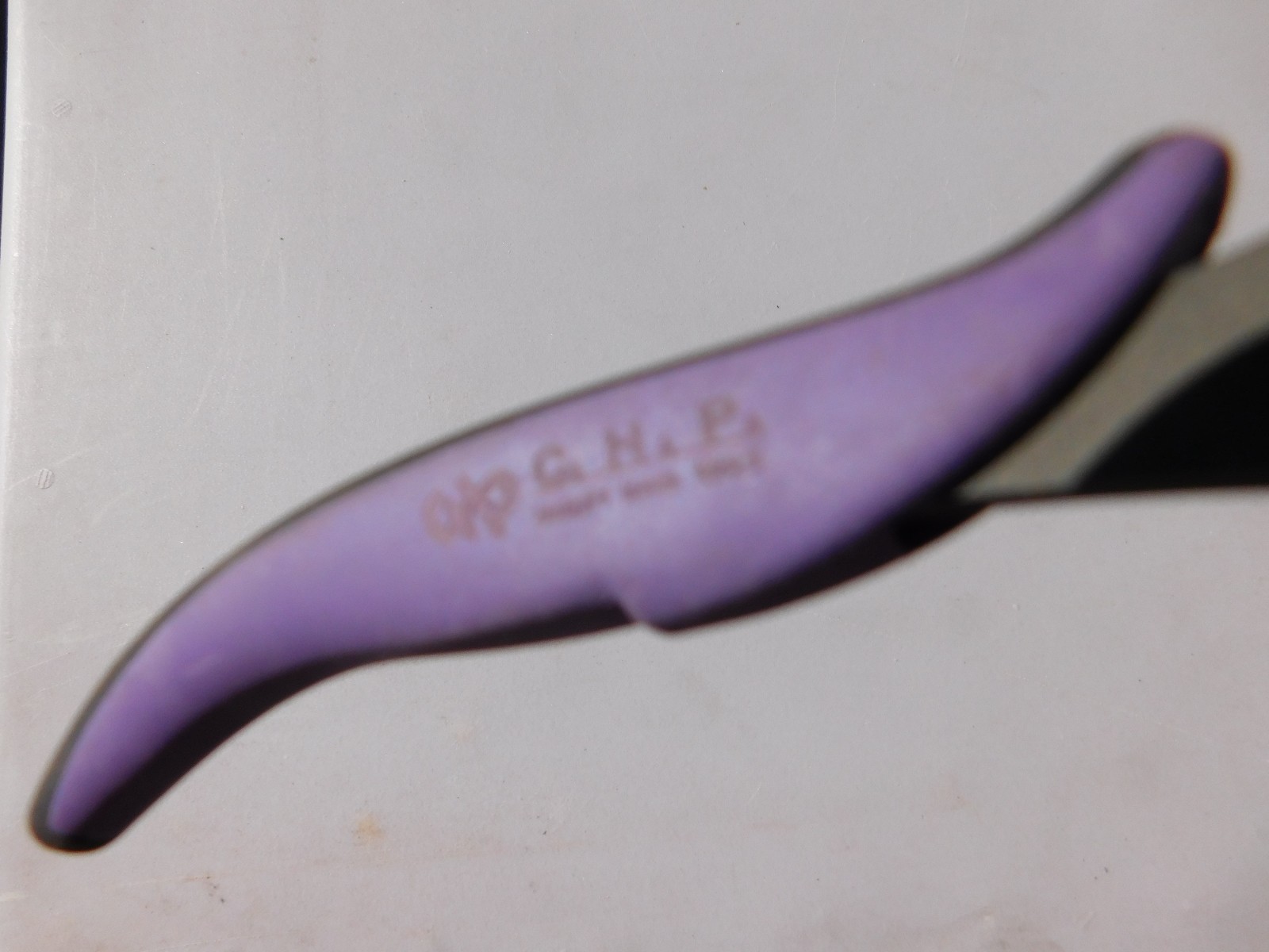 USED, C.H.P. WIRE CUTTER, #DP25N, PURPLE AND BLACK HANDLE,MADE IN ITALY