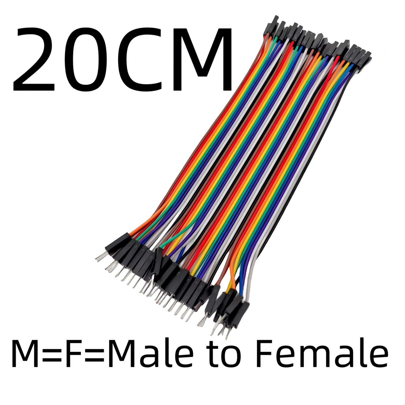 (1X/3X)40 PCS10/15/20CM MM, MF, FF Dupont Wire Jumper Cable Arduino Breadboard
