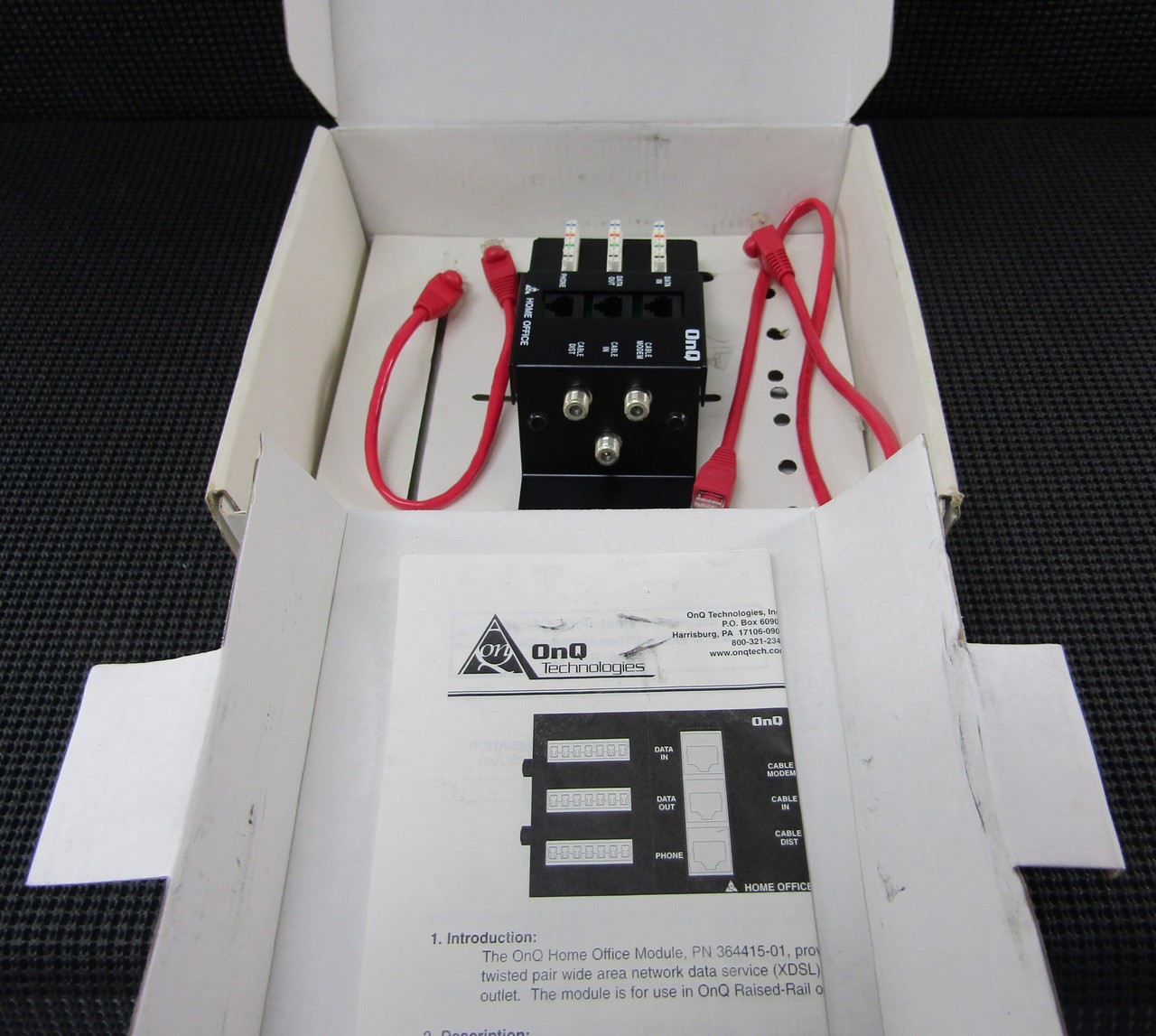 ONQ 364415-01 CAT5E ED-D 4101 YCO100 HOME OFFICE MODULE – NEW IN BOX
