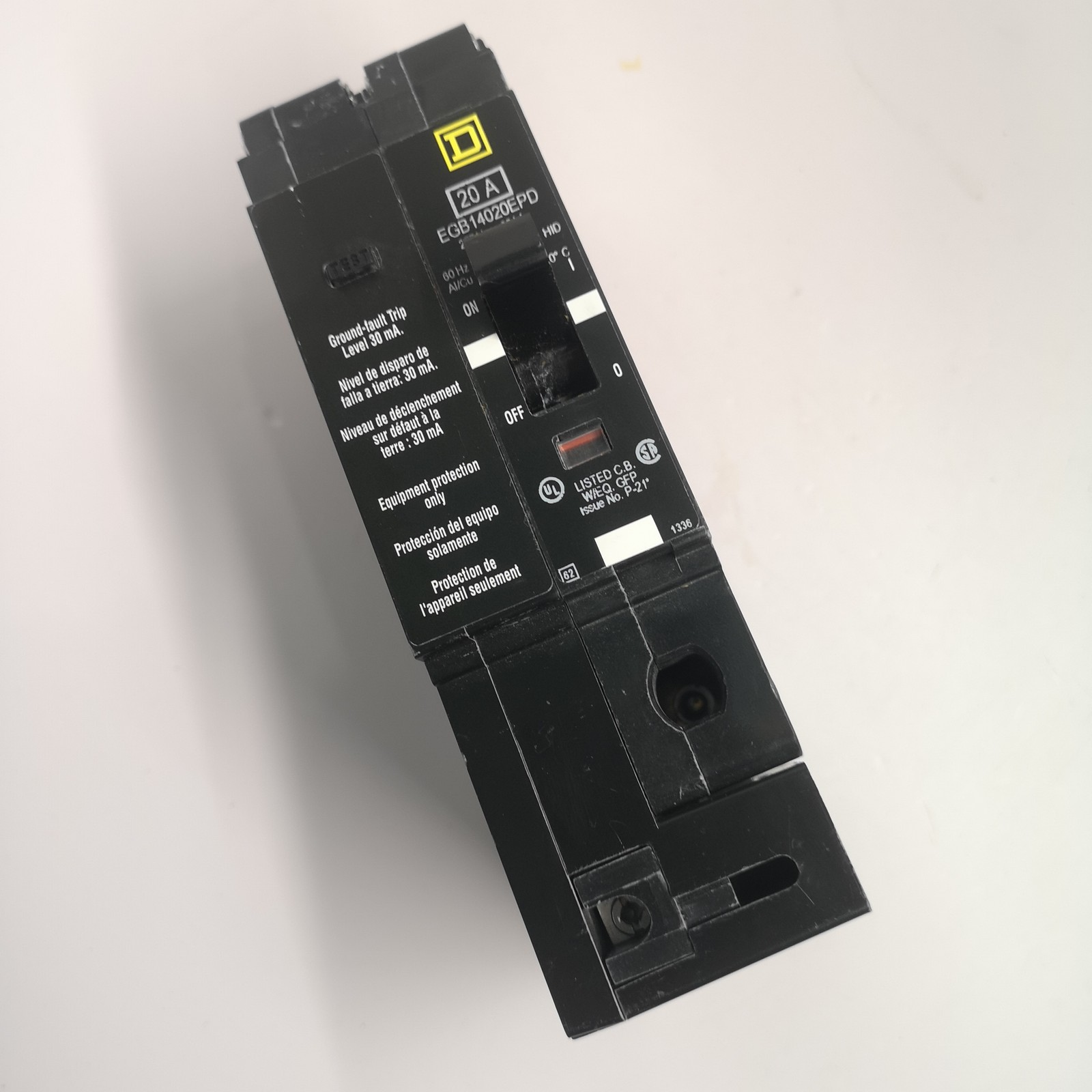 SQUARE D EGB14020EPD BREAKER