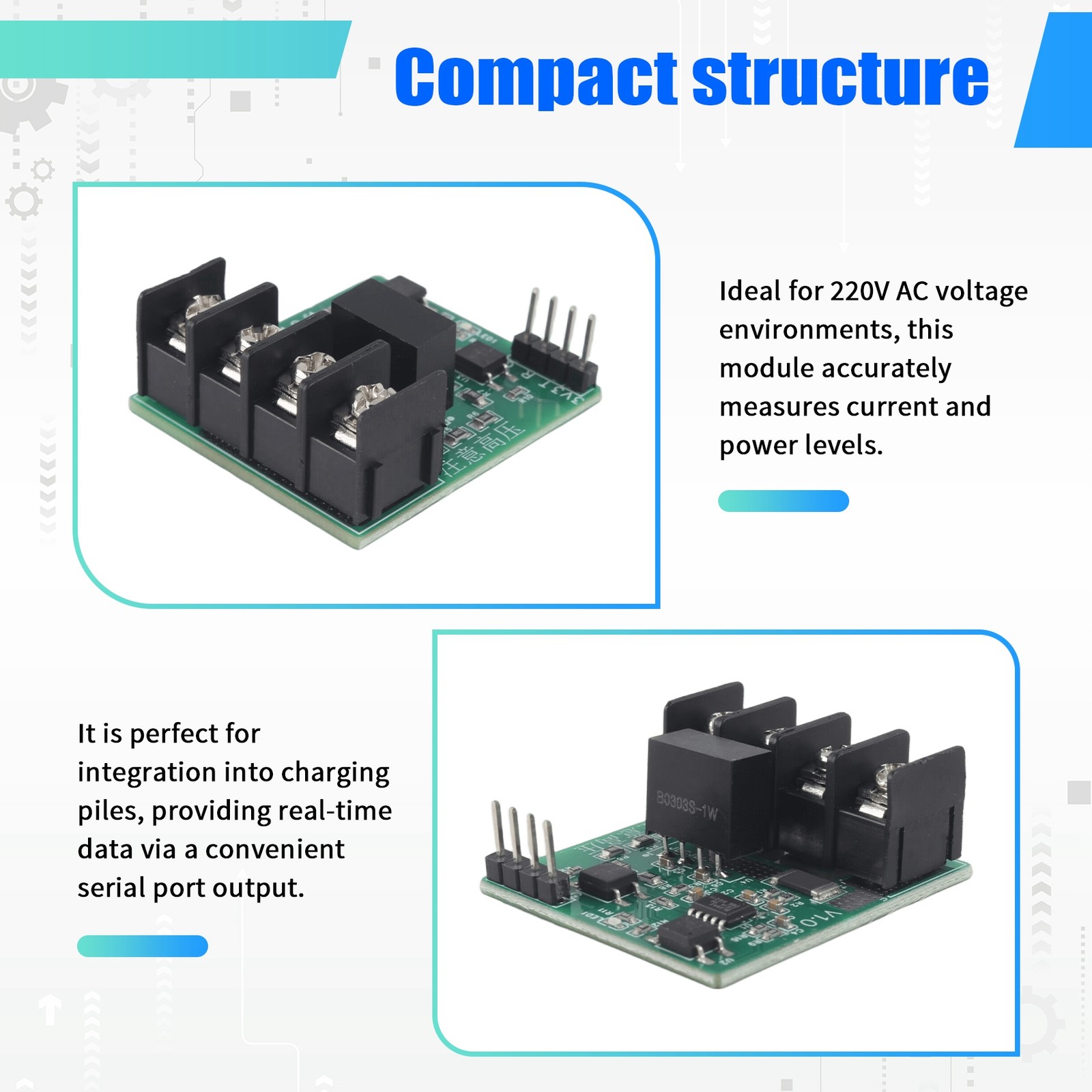 220V AC Metering Module BL0942 for Charging Piles with Serial Port Output2927