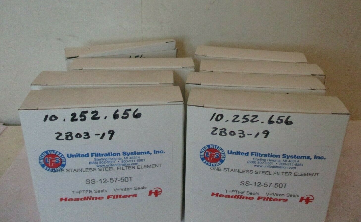 Stainless Steel Filter Element SS-12-57-50T 50 Micron United Filtration A890AES