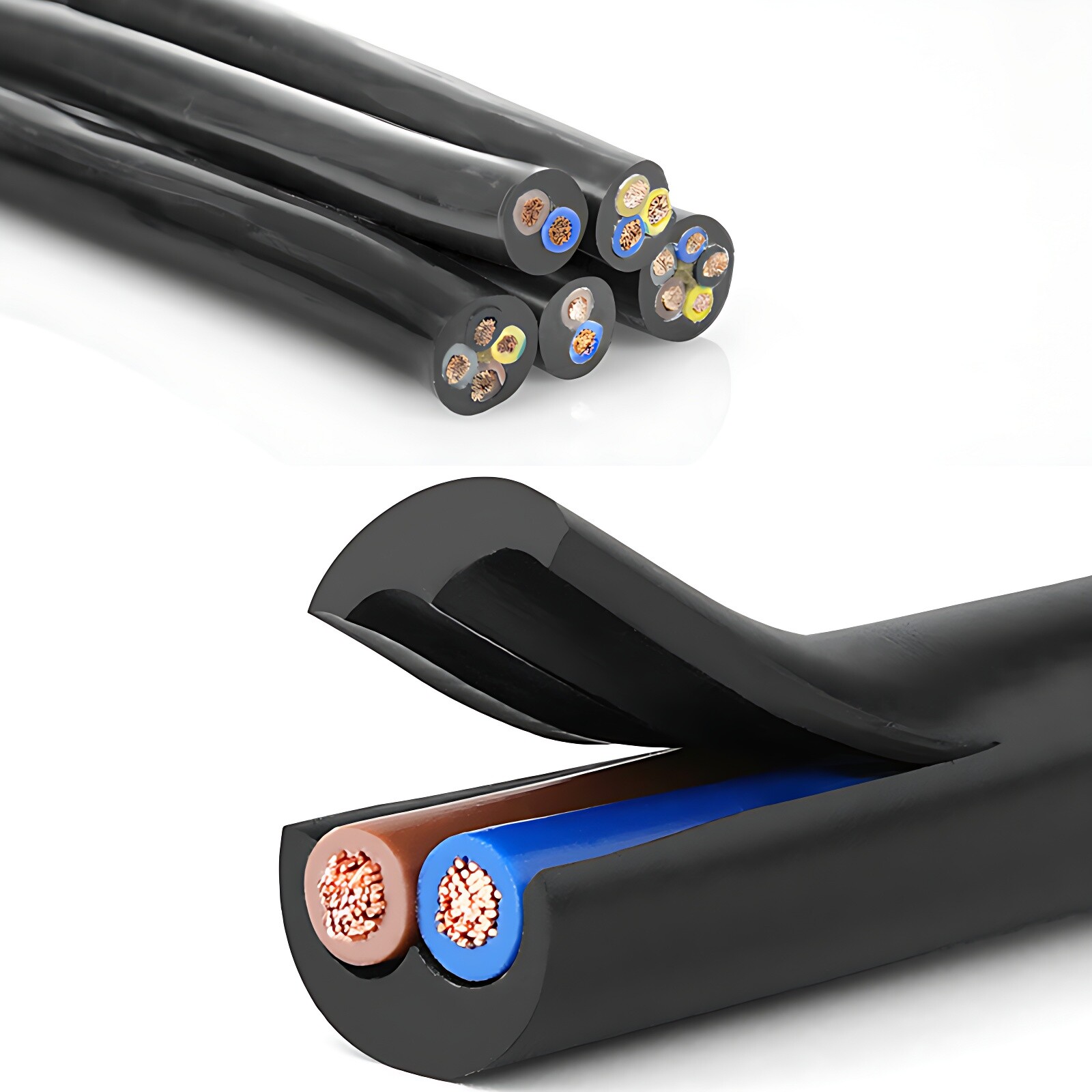 Automotive 12V 24V Stranded 2/3/4/5/7/8 Core Thin Wall Auto Cable Wire Round