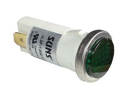 SUNS IL4F-120E-G-Q LED 1/2″ Green Indicator Light Flush 120V Solico Ideal 777221