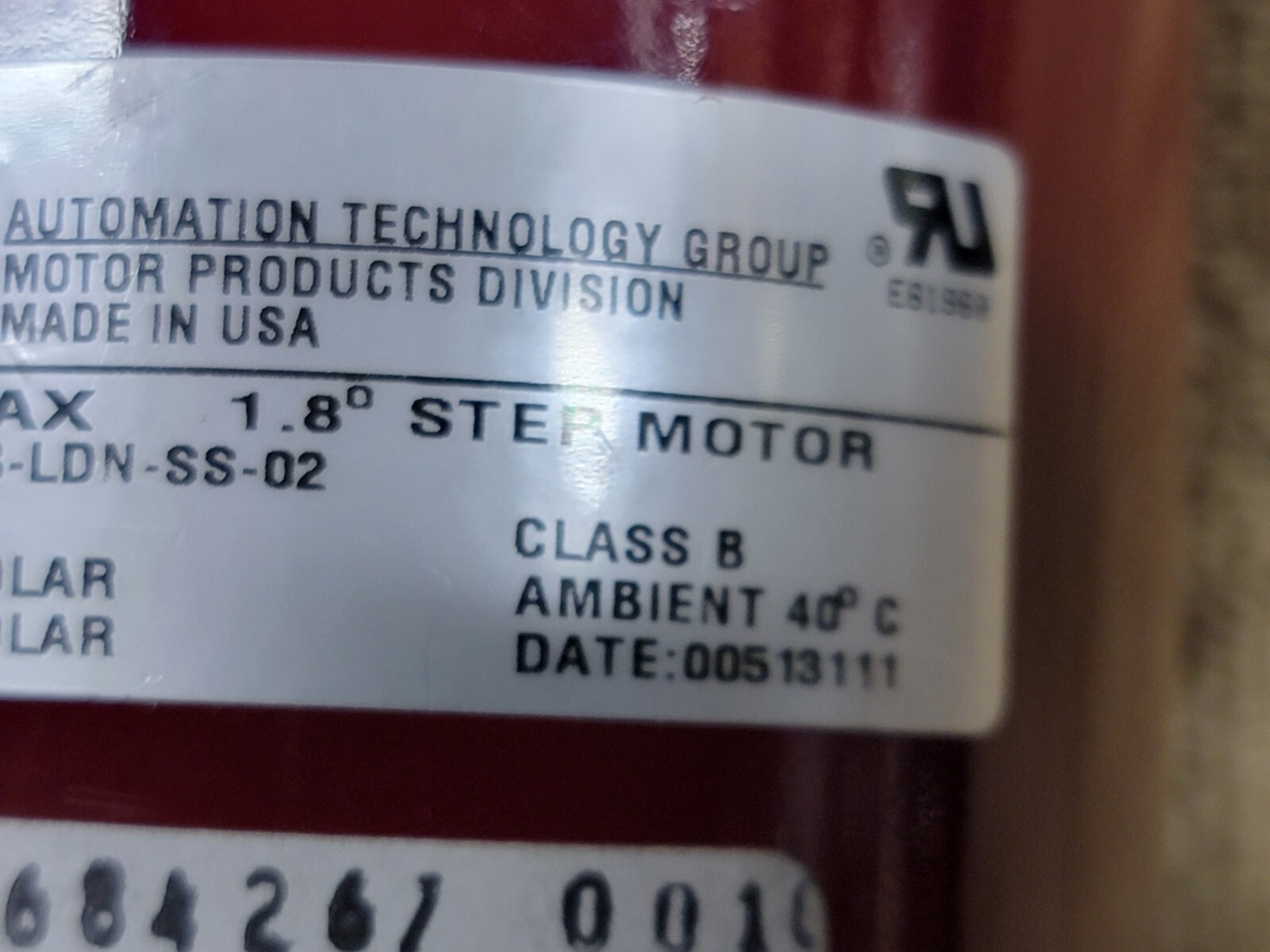Pacific Scientific E33NRFB-LDN-SS-02, Stepper Motor Sigmax W/ RENCO 1675701-001